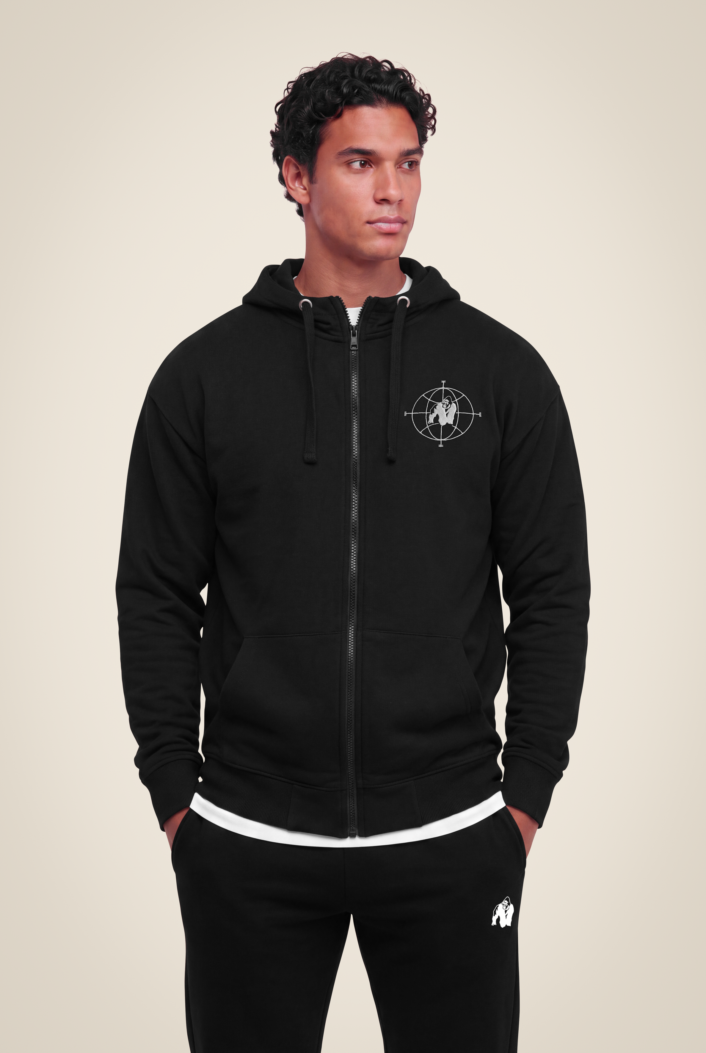Gorilla Wear Scofield Zipped Hoodie Hoodie & Sweatshirt Black