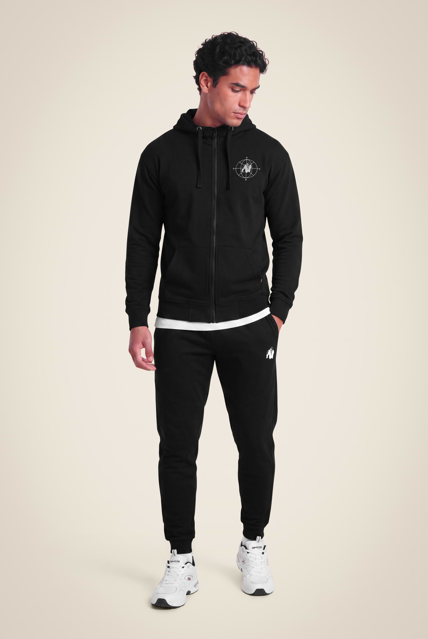 Gorilla Wear Scofield Zipped Hoodie Hoodie & Sweatshirt Black