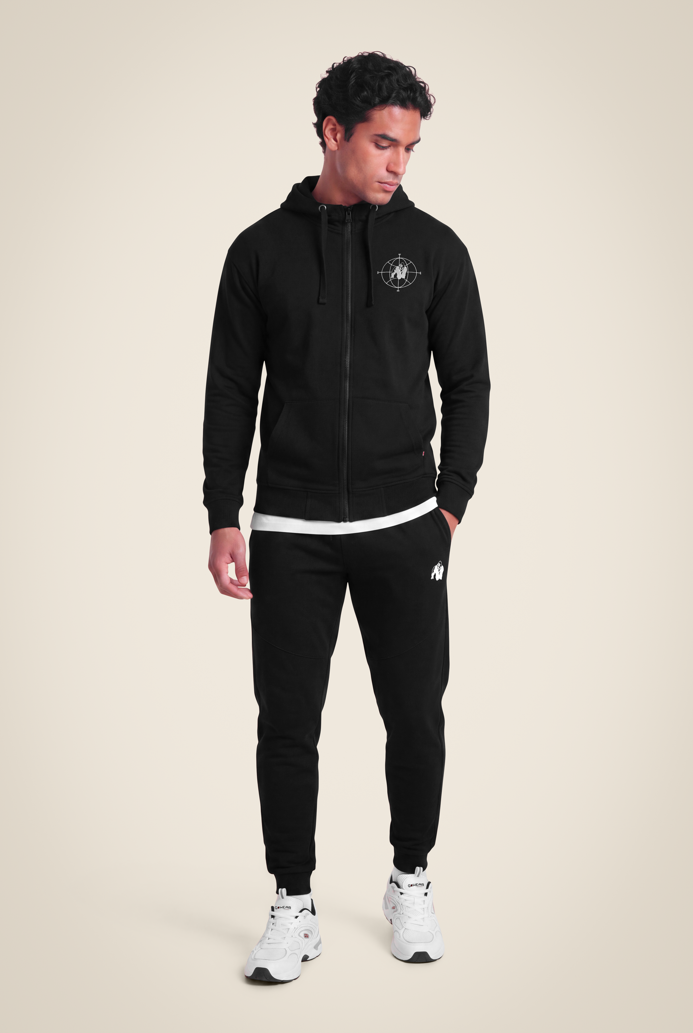 Gorilla Wear Scofield Zipped Hoodie Hoodie & Sweatshirt Black