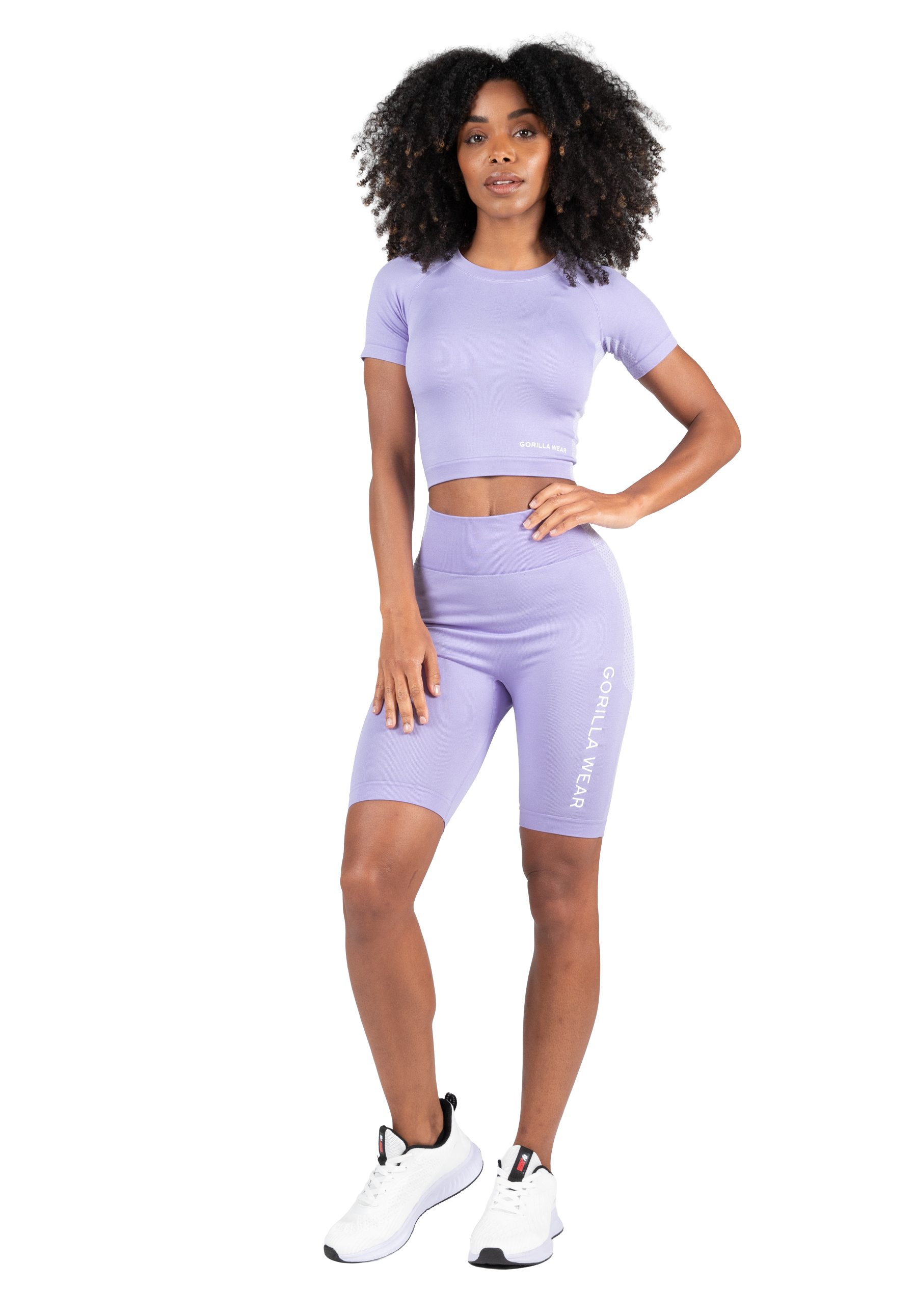 Gorilla Wear Selah Seamless Cycling Shorts Shorts Lilac