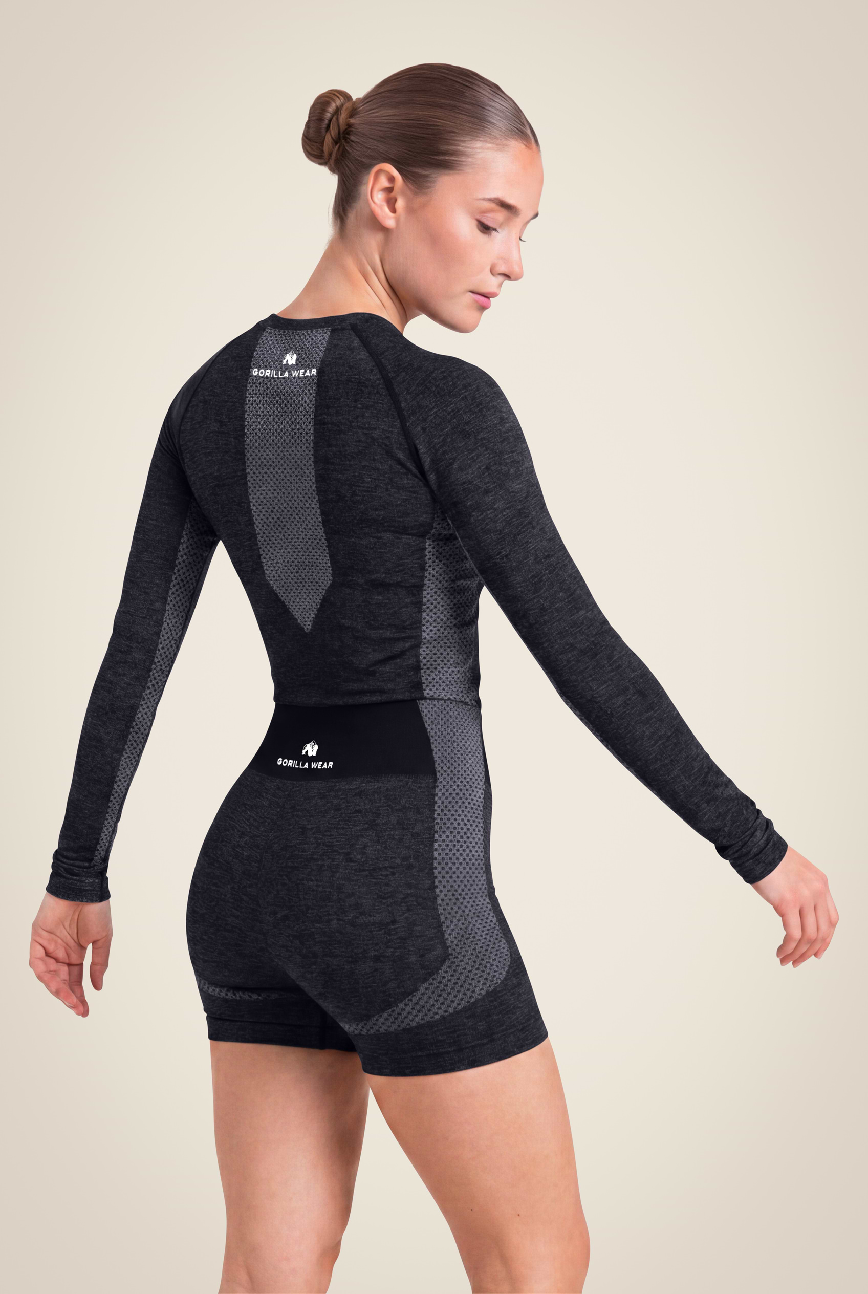 Gorilla Wear Selah Seamless Long Sleeve T-Shirt & Tops Black