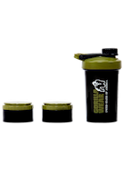 Gorilla Wear Shaker 2 GO 500ML Shakers & Bottles Black/Army Green