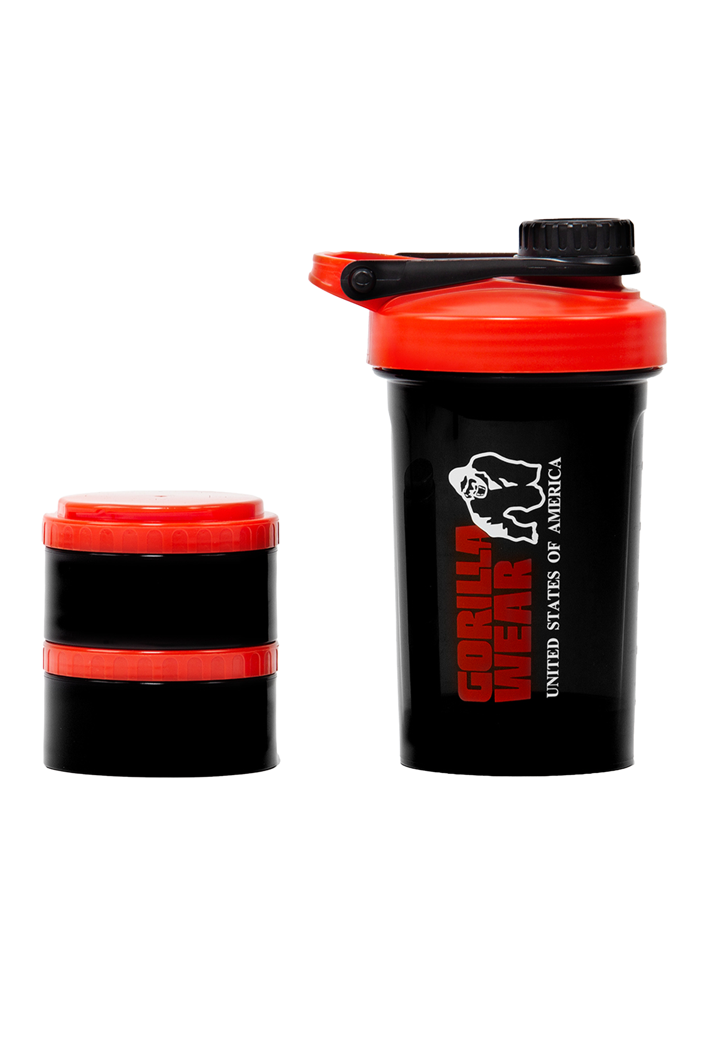 Gorilla Wear Shaker 2 GO 500ML Shakers & Bottles Black/Red