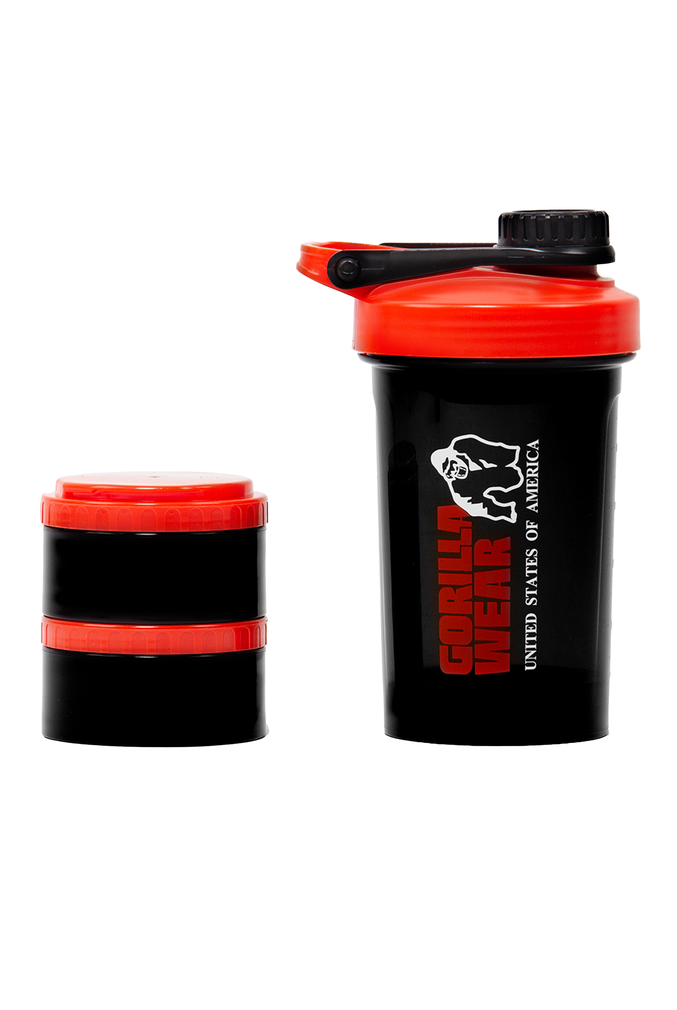 Gorilla Wear Shaker 2 GO 500ML Shakers & Bottles Black/Red