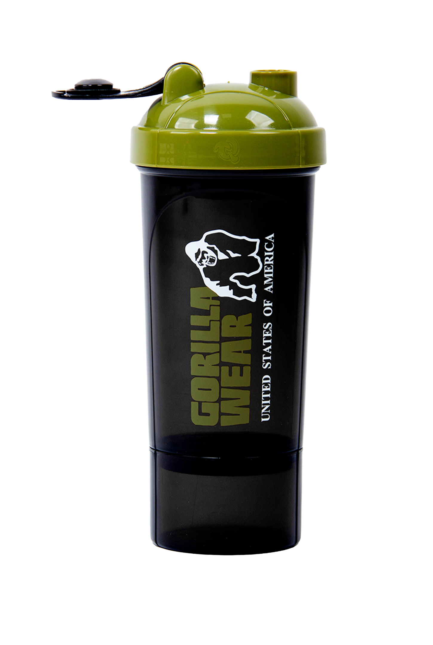 Gorilla Wear Shaker Compact 400ML Shakers & Bottles Black/Army Green