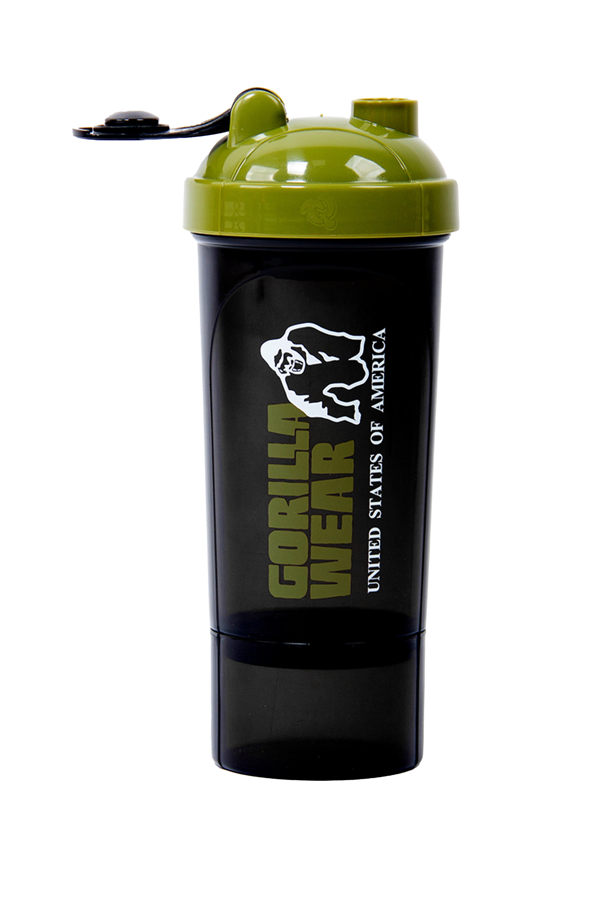 Gorilla Wear Shaker Compact 400ML Shakers & Bottles Black/Army Green