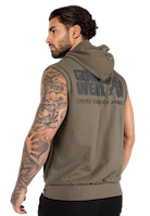Gorilla Wear Springfield S/L Zipped Hoodie Hoodie & Sweatshirt Army Green