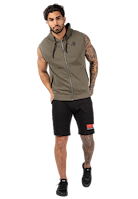 Gorilla Wear Springfield S/L Zipped Hoodie Hoodie & Sweatshirt Army Green