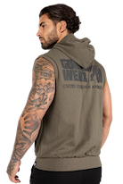 Gorilla Wear Springfield S/L Zipped Hoodie Hoodie & Sweatshirt Army Green