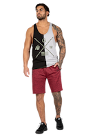 Gorilla Wear Sterling Stringer Tank Top Tank Top Black/Gray
