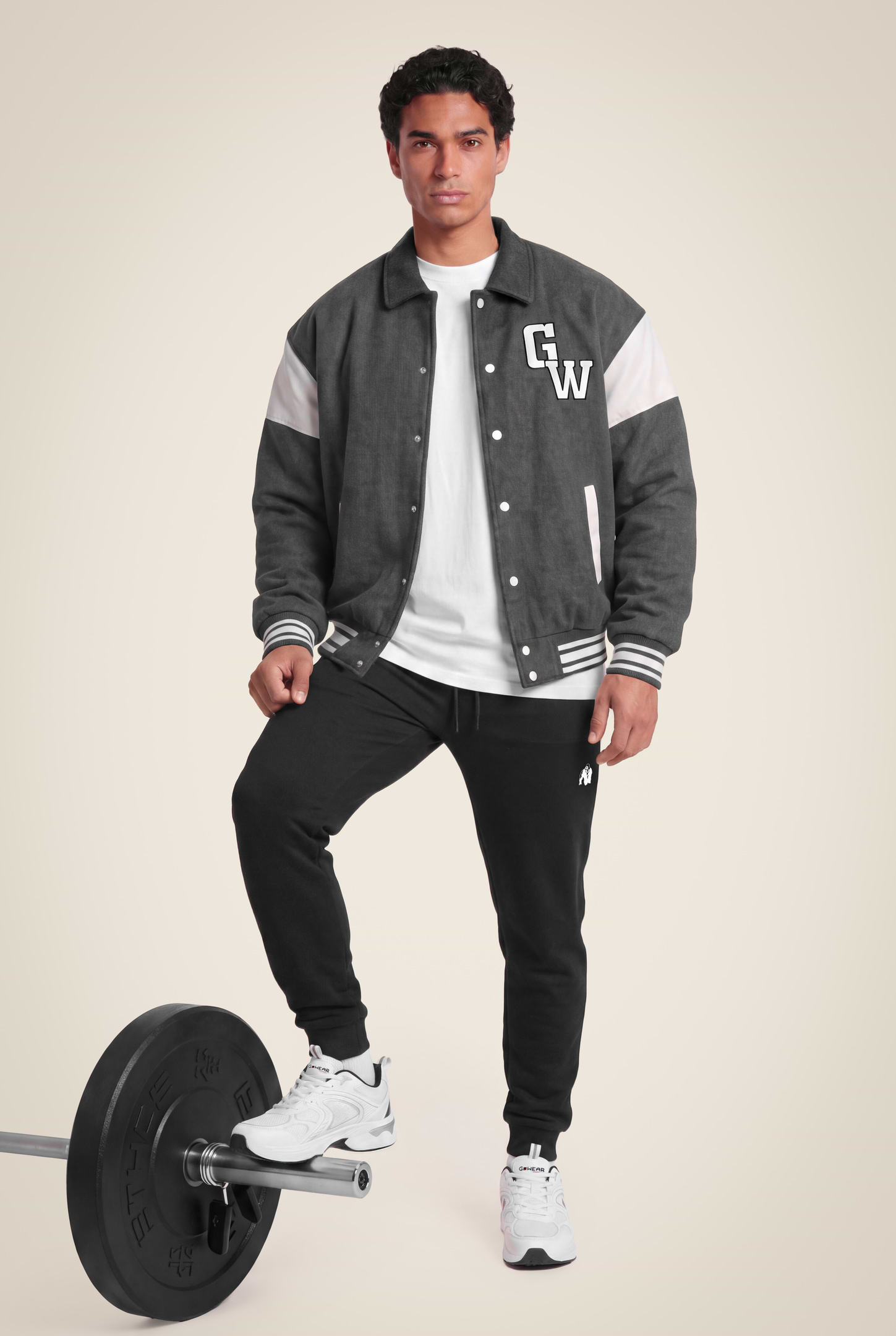 Gorilla Wear Stockholm Varsity Jacket Jacket Gray