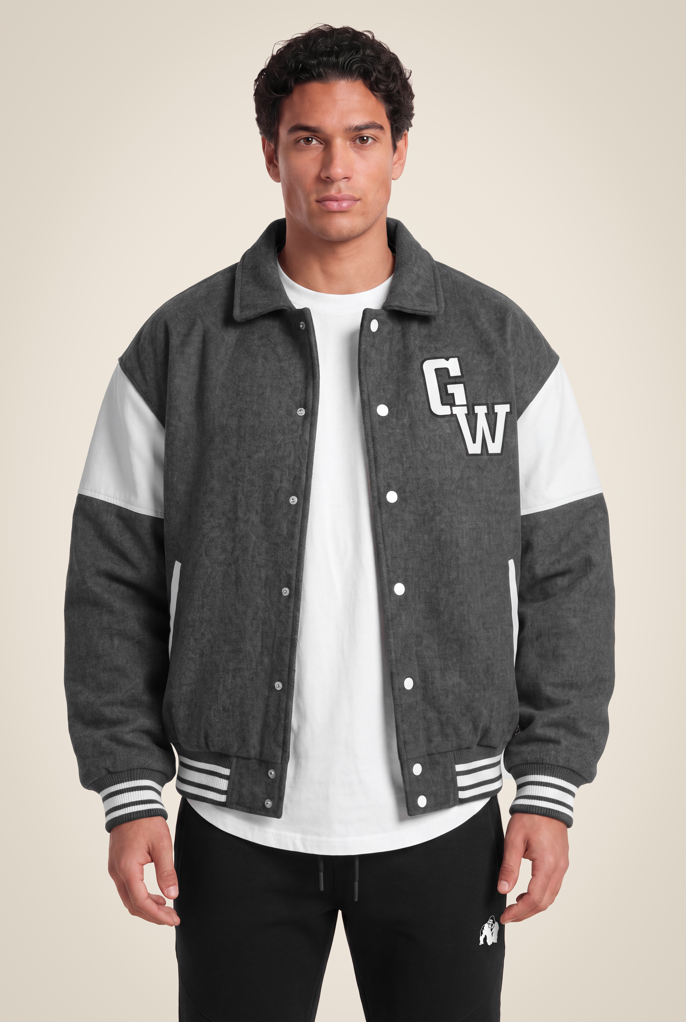 Gorilla Wear Stockholm Varsity Jacket Jacket Gray
