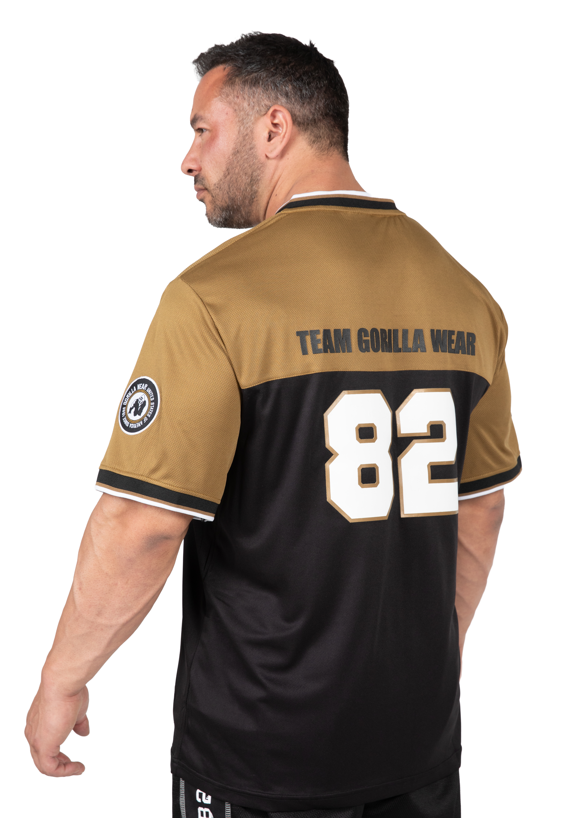 Gorilla Wear Trenton Football Jersey T-Shirt & Tops Black/Gold