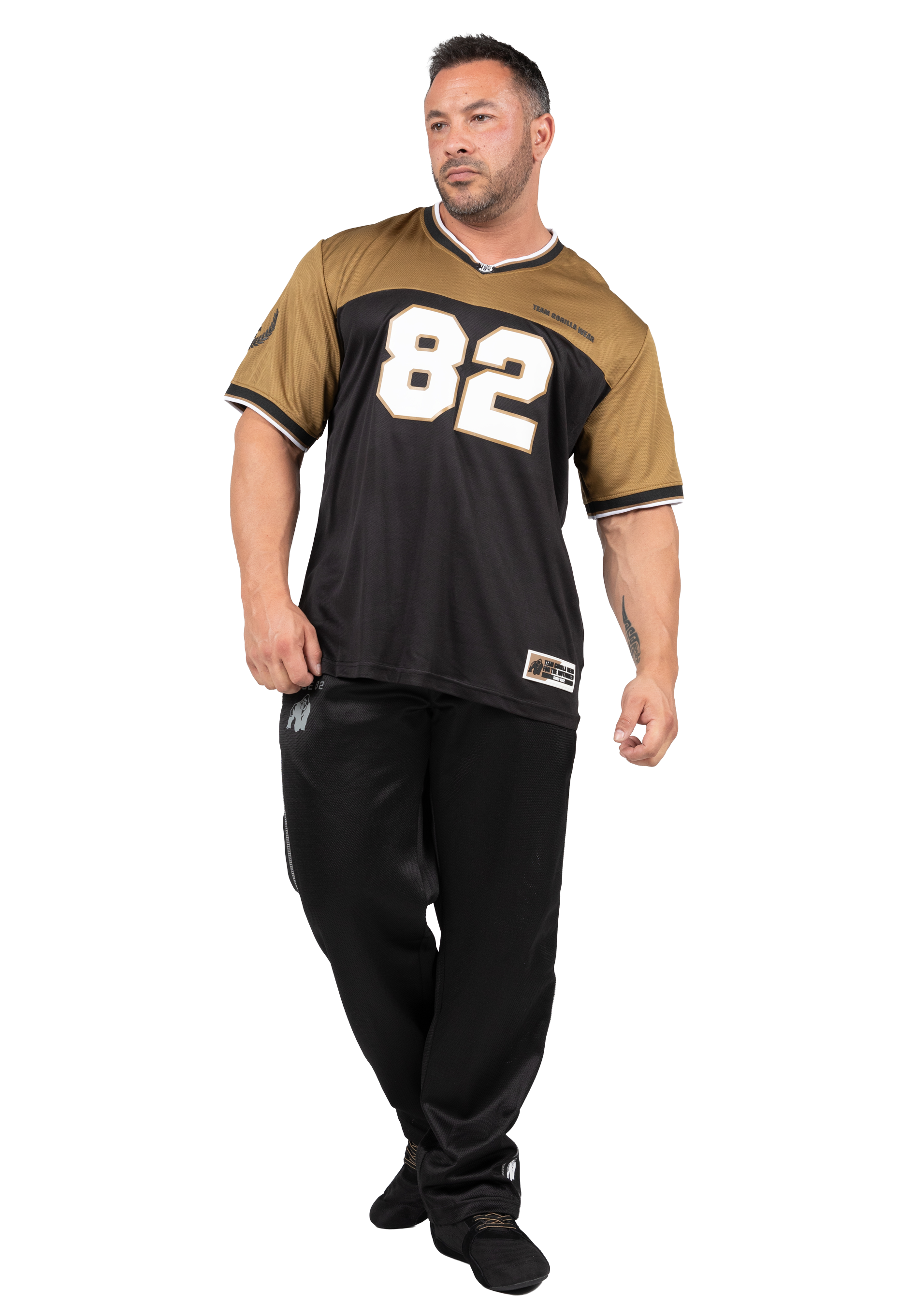 Gorilla Wear Trenton Football Jersey T-Shirt & Tops Black/Gold