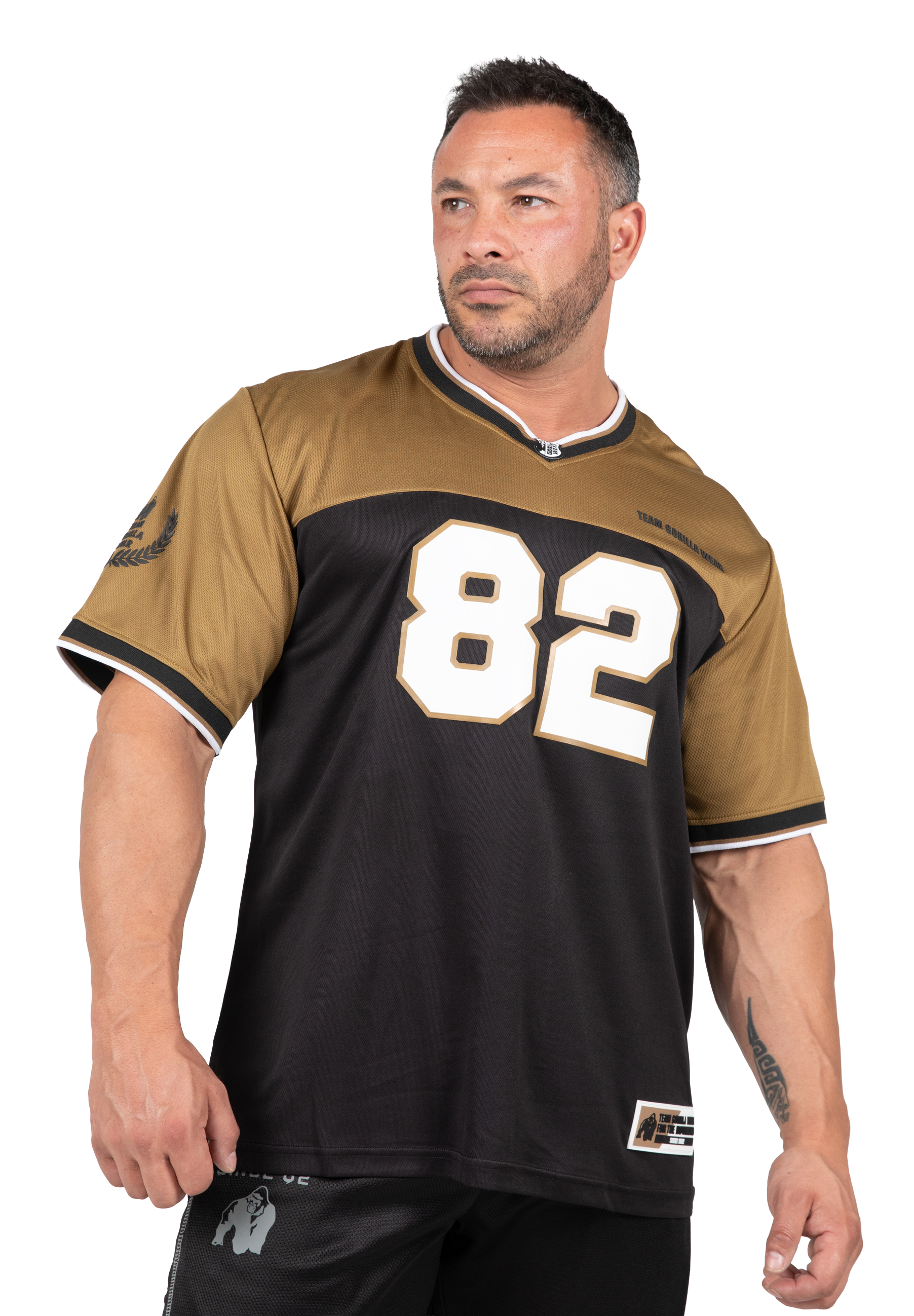 Gorilla Wear Trenton Football Jersey T-Shirt & Tops Black/Gold