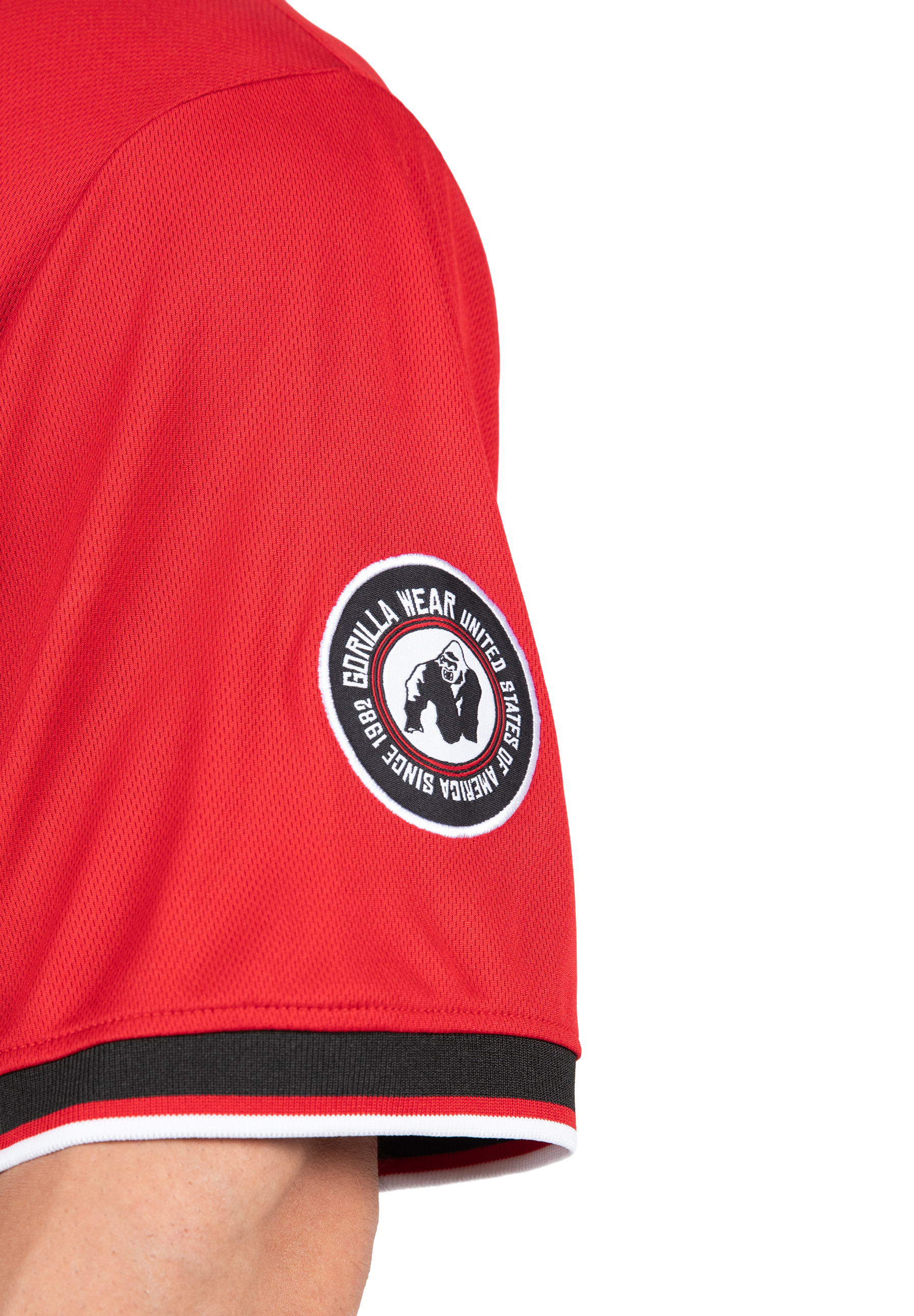 Gorilla Wear Trenton Football Jersey T-Shirt & Tops Black/Red