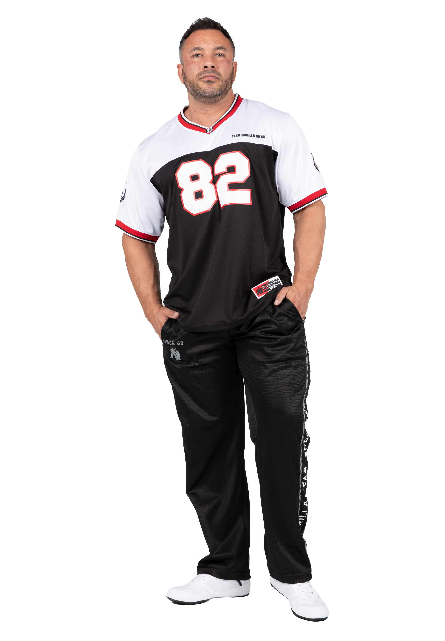 Gorilla Wear Trenton Football Jersey T-Shirt & Tops Black/White