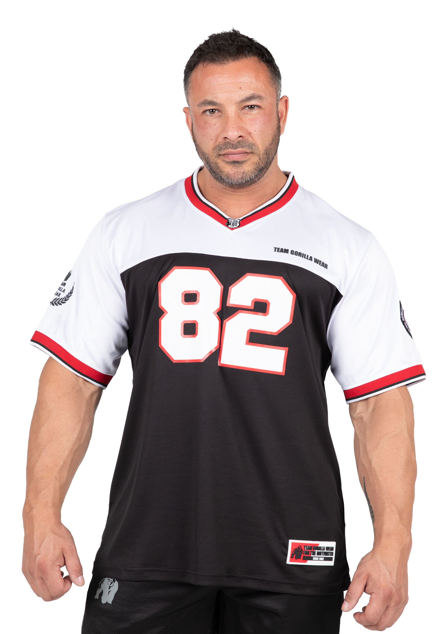 Gorilla Wear Trenton Football Jersey T-Shirt & Tops Black/White