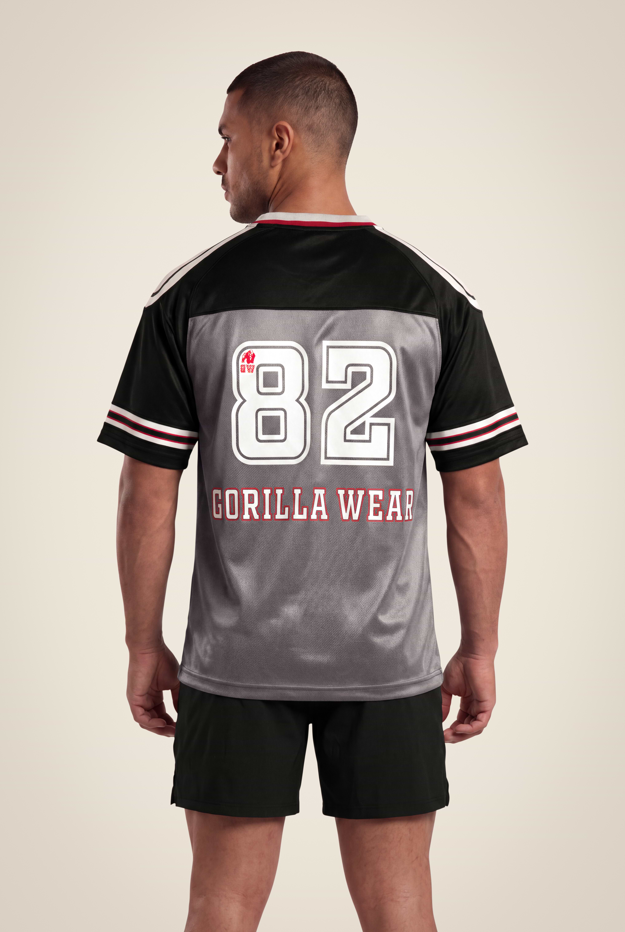 Gorilla Wear Tyler Football Jersey T-Shirt & Tops Black/White