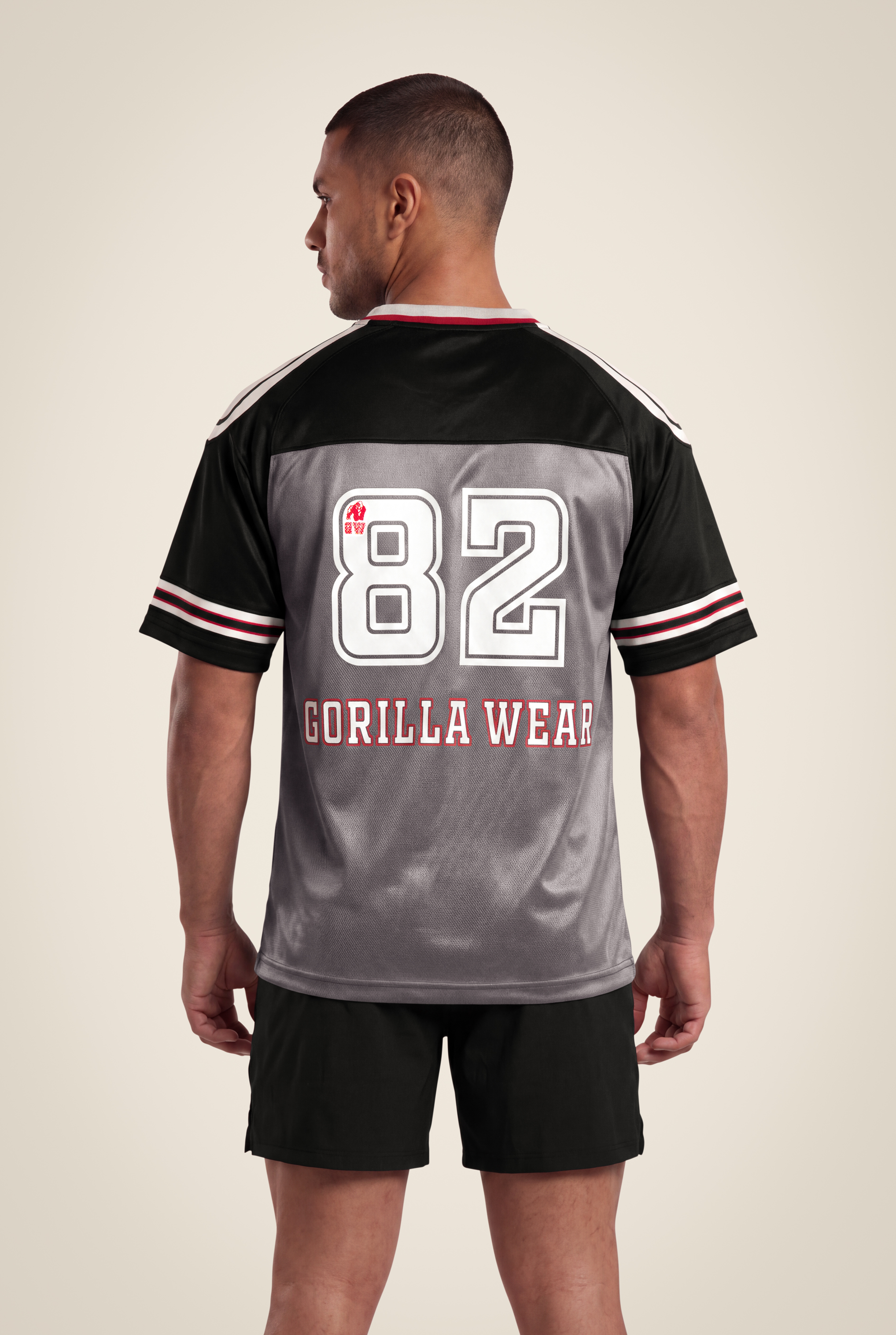 Gorilla Wear Tyler Football Jersey T-Shirt & Tops Black/White
