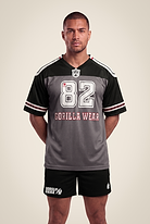 Gorilla Wear Tyler Football Jersey T-Shirt & Tops Black/White