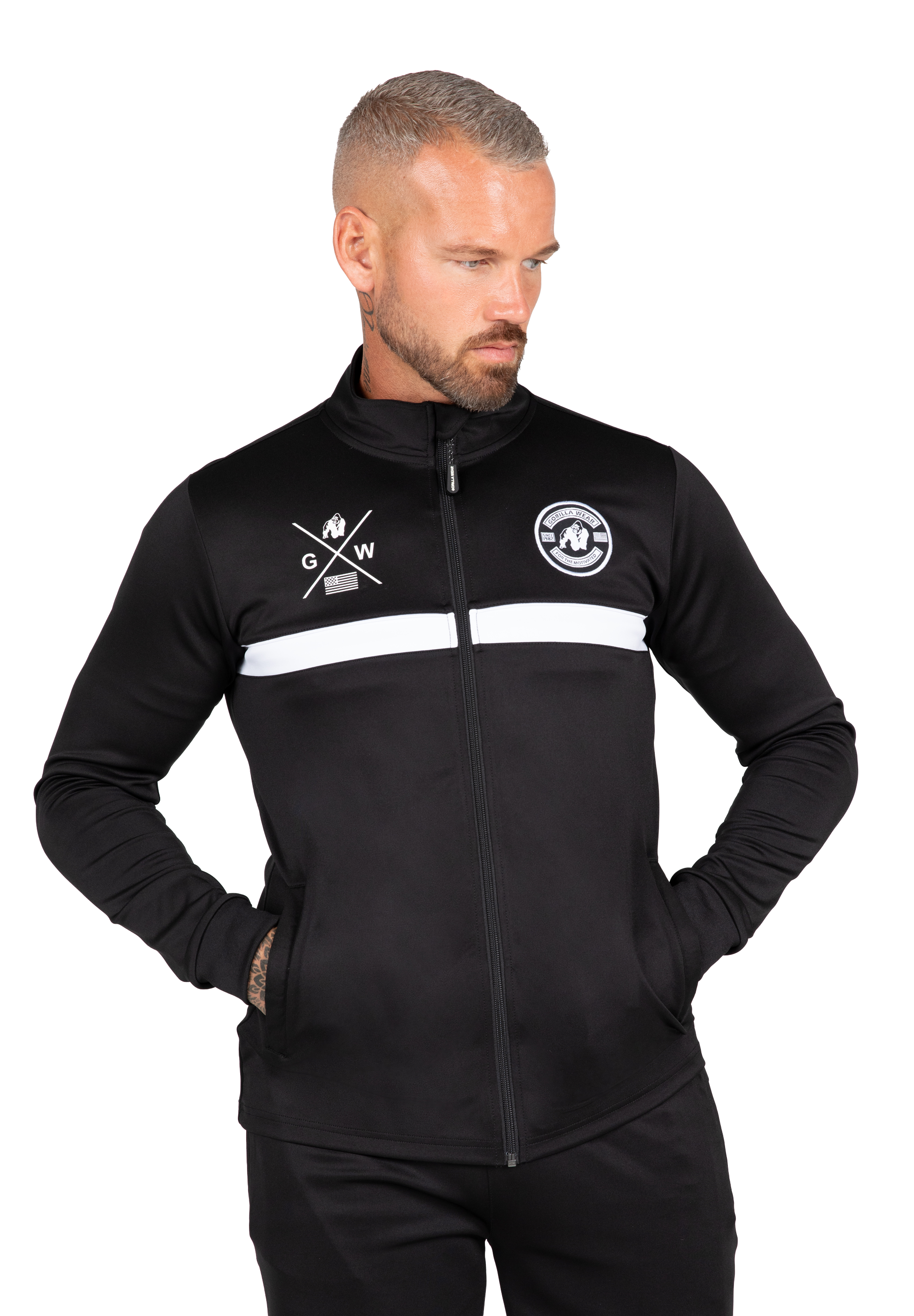 Gorilla Wear Vernon Track Jacket Jacket Black