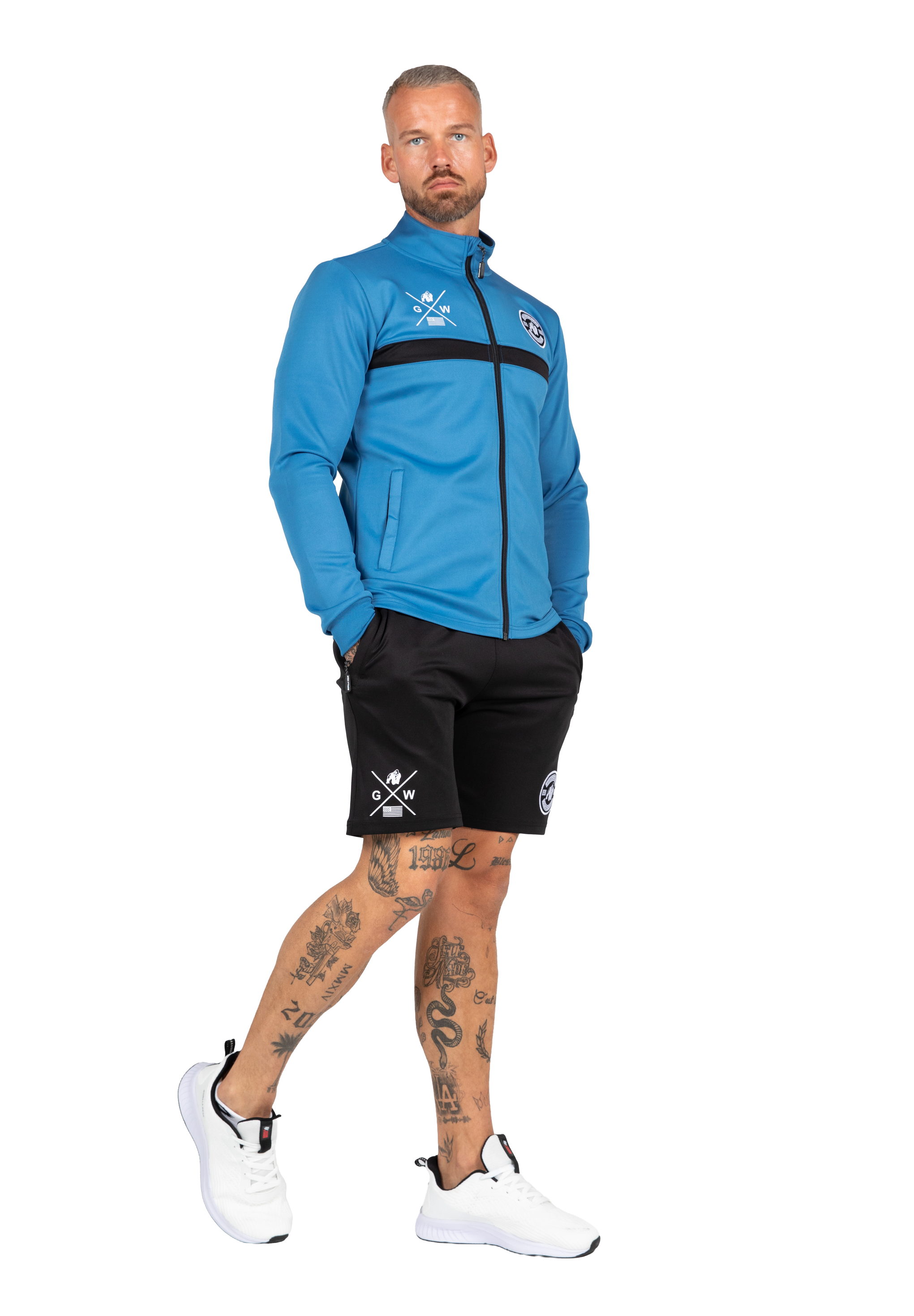 Gorilla Wear Vernon Track Jacket Jacket Blue