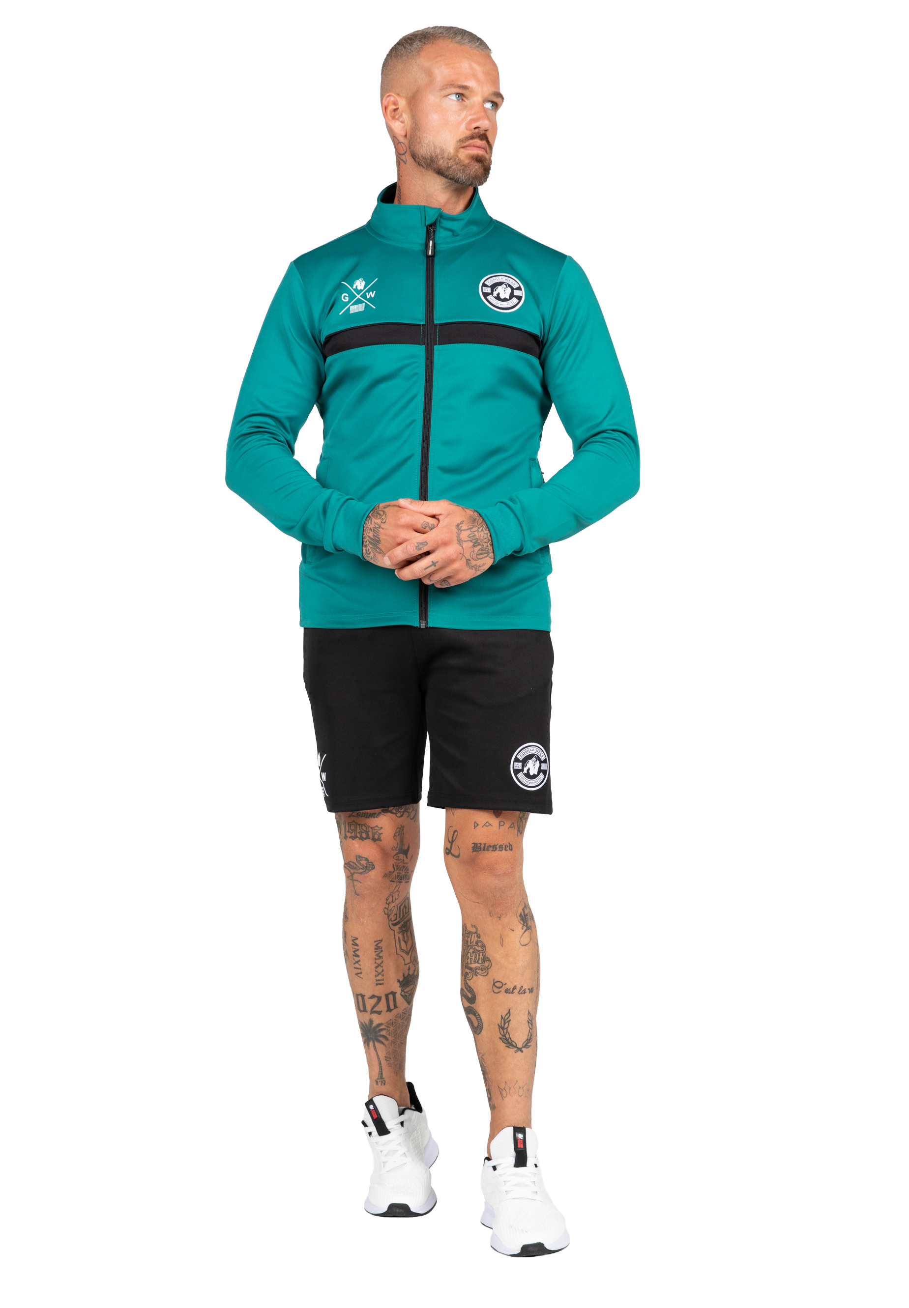 Gorilla Wear Vernon Track Jacket Jacket Teal Green