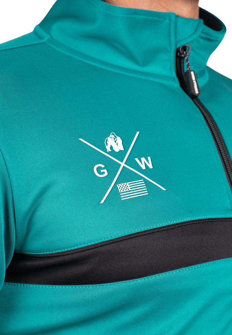 Gorilla Wear Vernon Track Jacket Jacket Teal Green