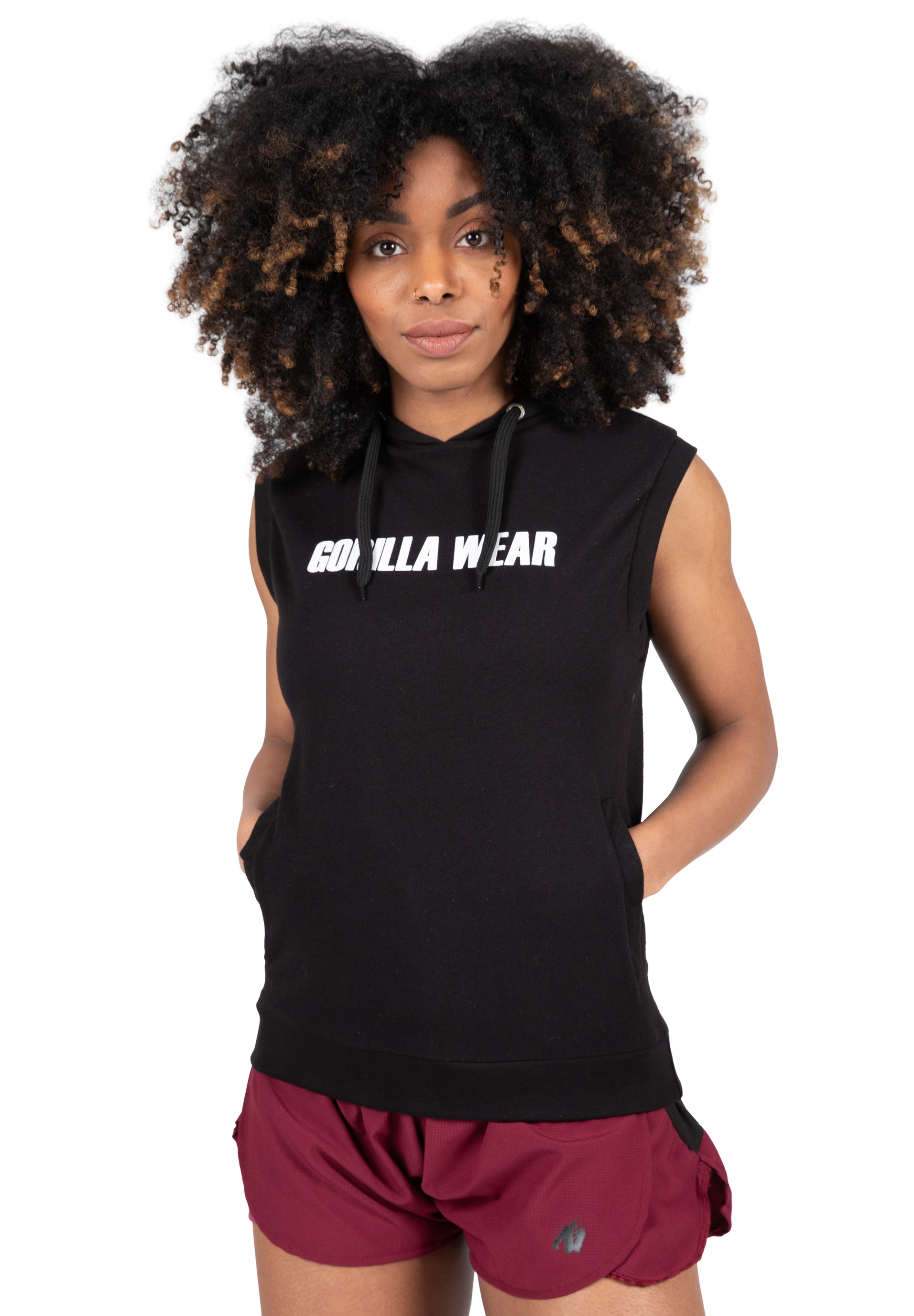 Gorilla Wear Virginia Sleeveless Hoodie Hoodie & Sweatshirt Black