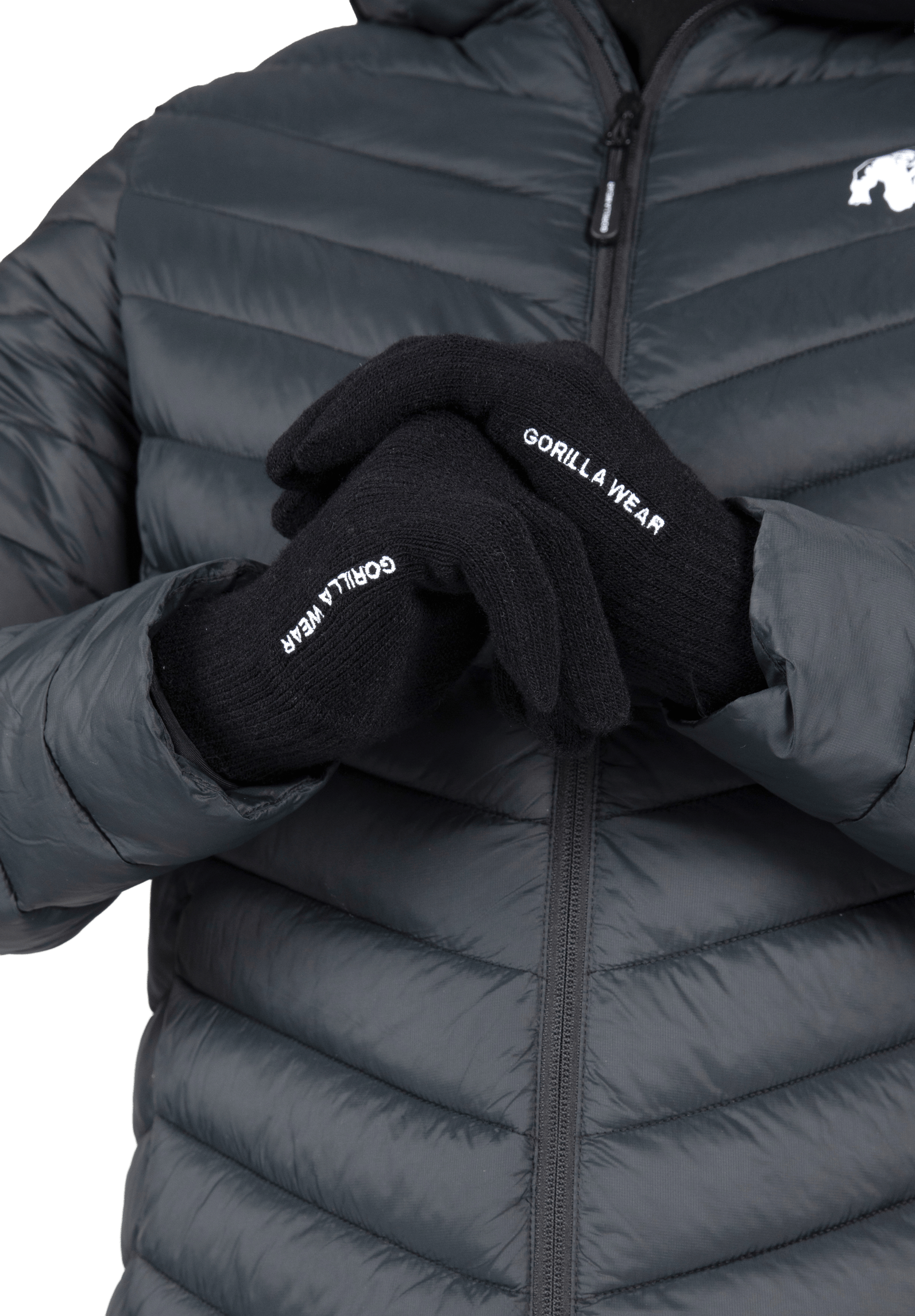 Gorilla Wear Waco Knitted Gloves Workout Gloves & Grips Black