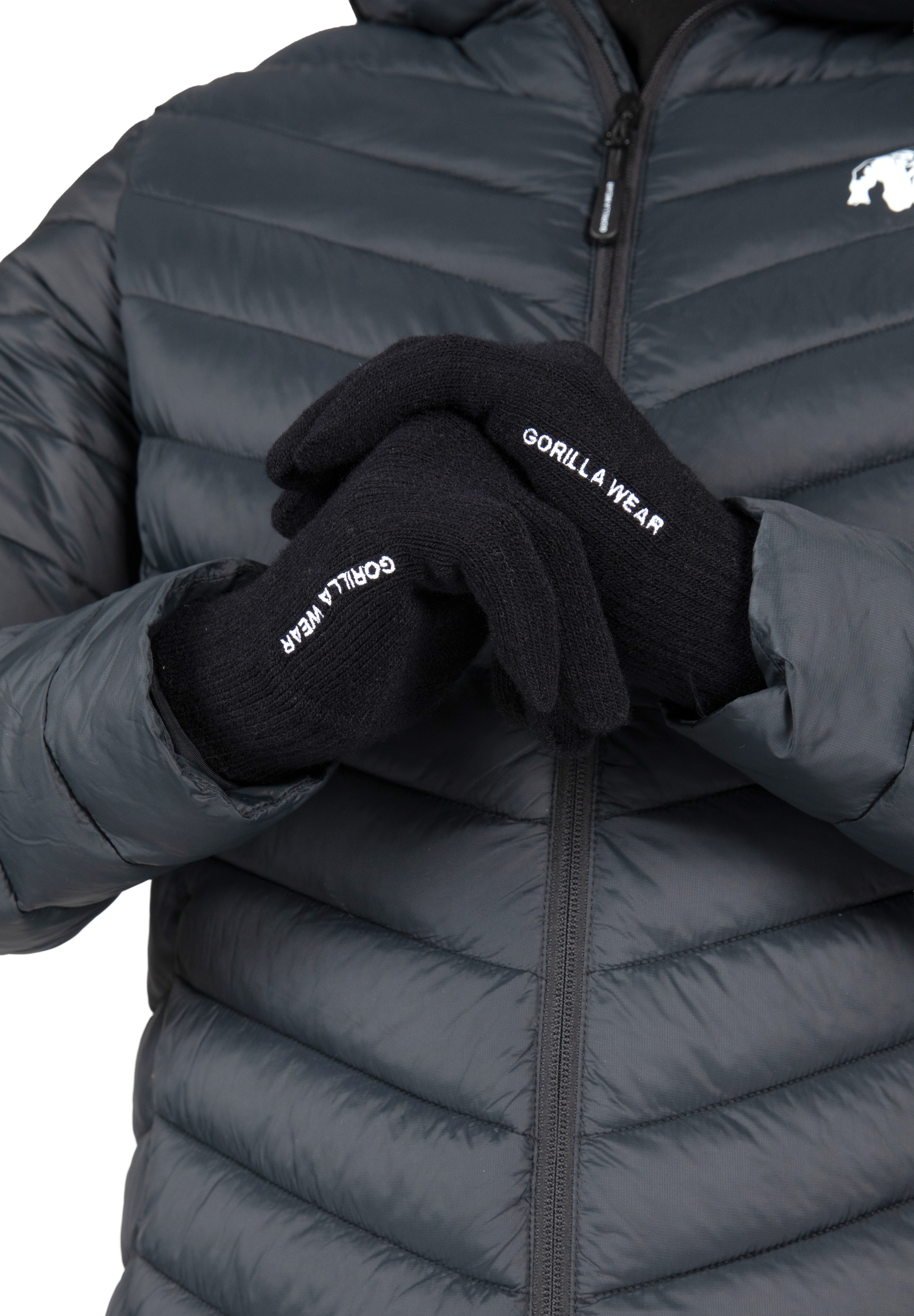 Gorilla Wear Waco Knitted Gloves Workout Gloves & Grips Black