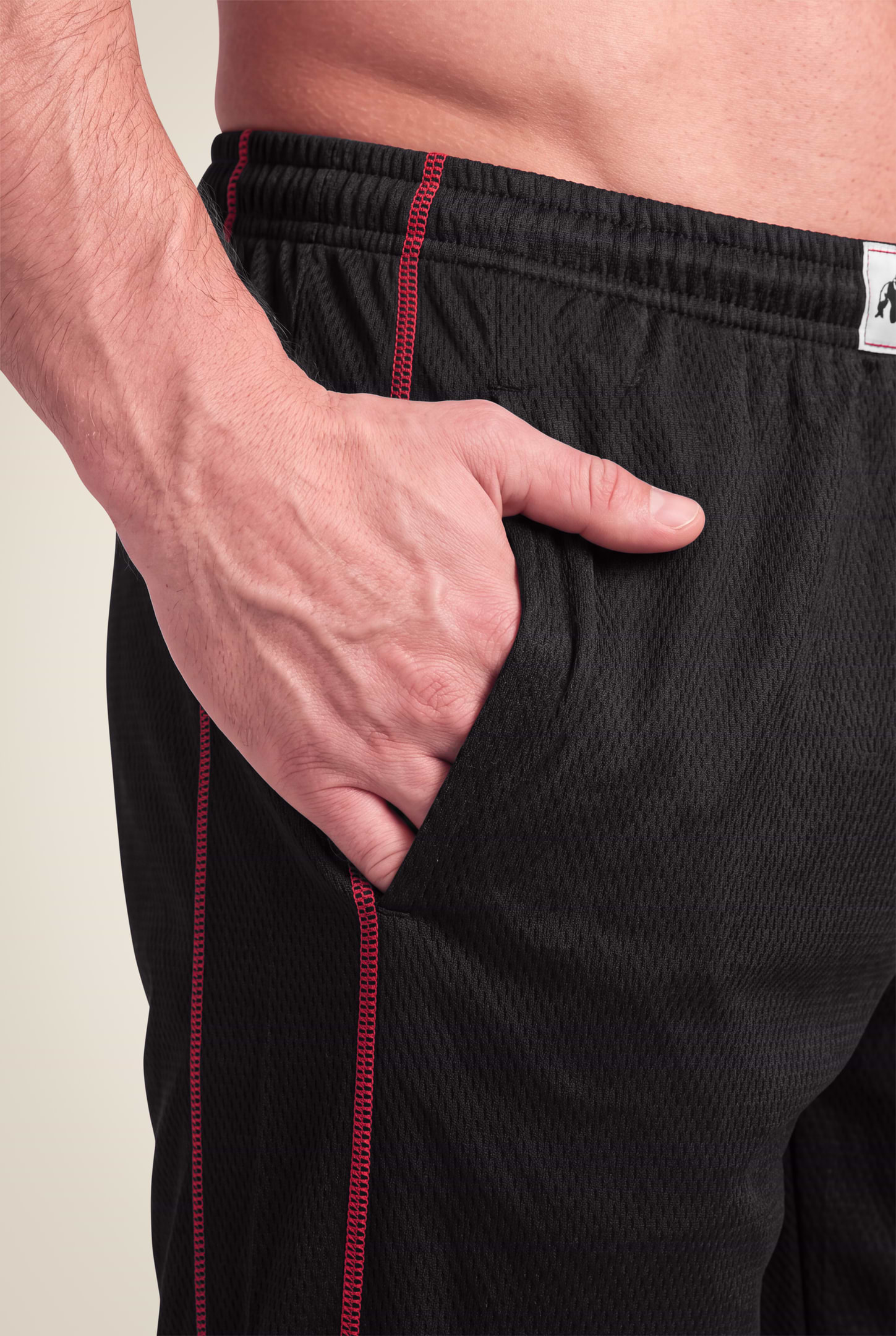 Gorilla Wear Wallace Mesh Pants Pants Black/Red