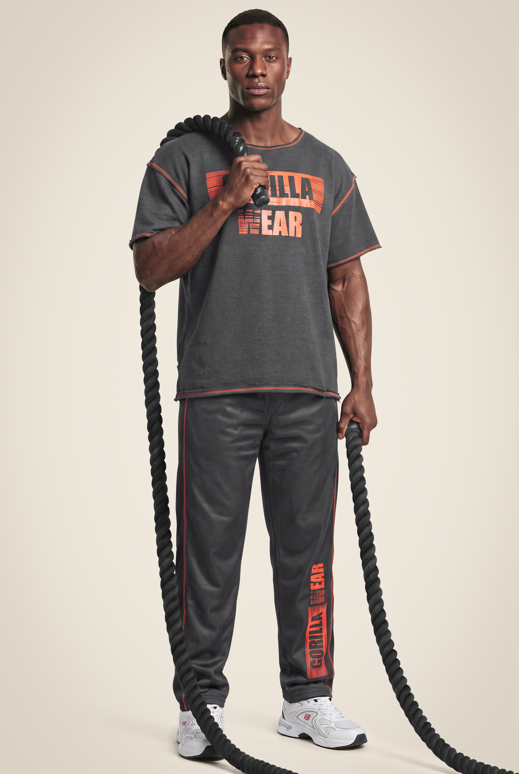Gorilla Wear Wallace Mesh Pants Pants Gray/Orange