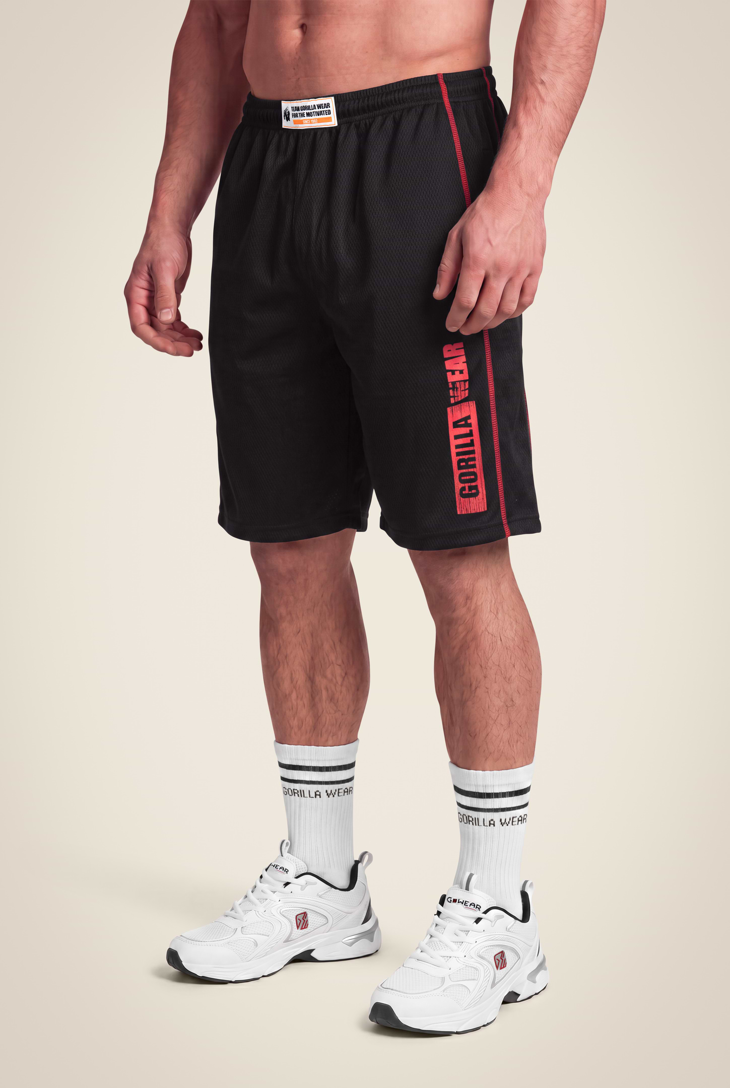 Gorilla Wear Wallace Mesh Shorts Shorts Black/Red