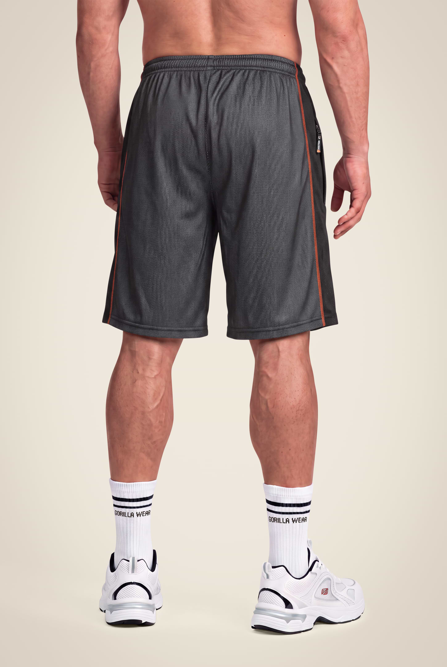 Gorilla Wear Wallace Mesh Shorts Shorts Gray/Orange