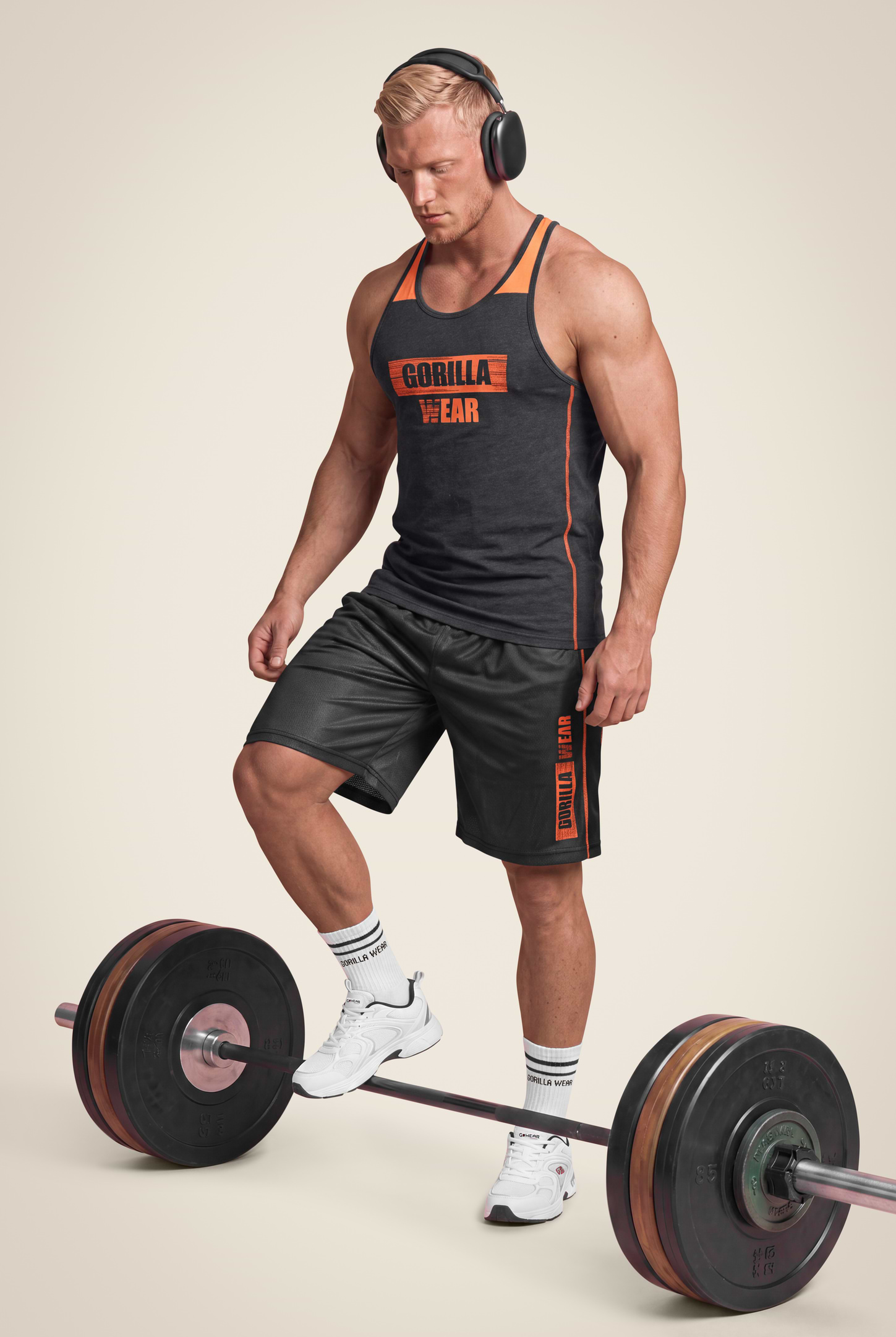 Gorilla Wear Wallace Tank Top Tank Top Gray/Orange