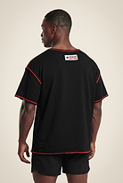 Gorilla Wear Wallace Workout Top T-Shirt & Tops Black/Red