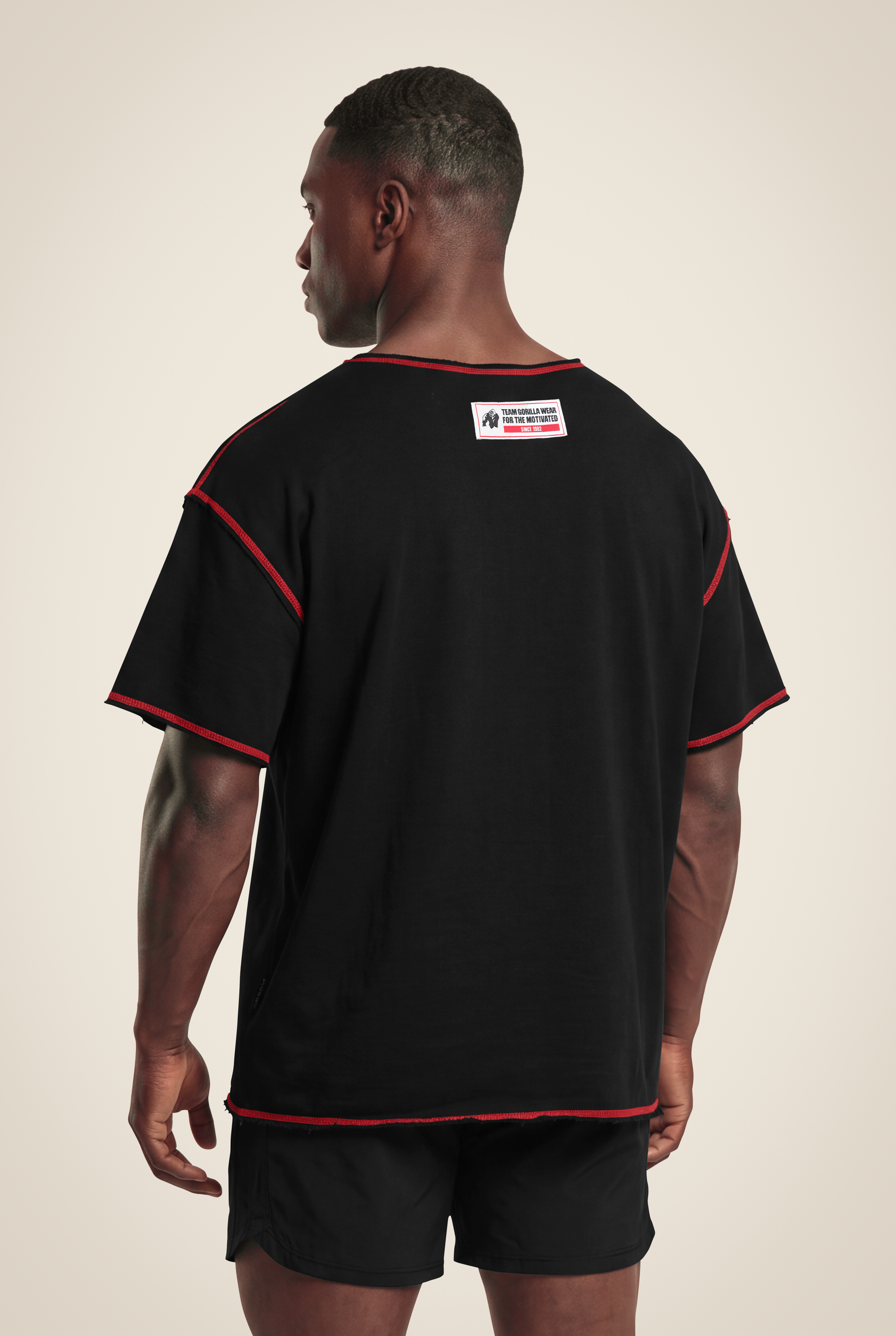 Gorilla Wear Wallace Workout Top T-Shirt & Tops Black/Red