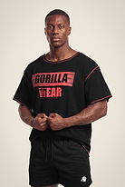 Gorilla Wear Wallace Workout Top T-Shirt & Tops Black/Red