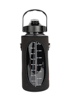 Gorilla Wear Water Bottle With Sleeve 2L Shakers & Bottles Black