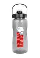 Gorilla Wear Water Bottle With Sleeve 2L Shakers & Bottles Black