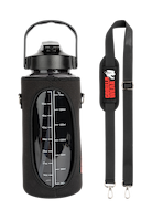 Gorilla Wear Water Bottle With Sleeve 2L Shakers & Bottles Black