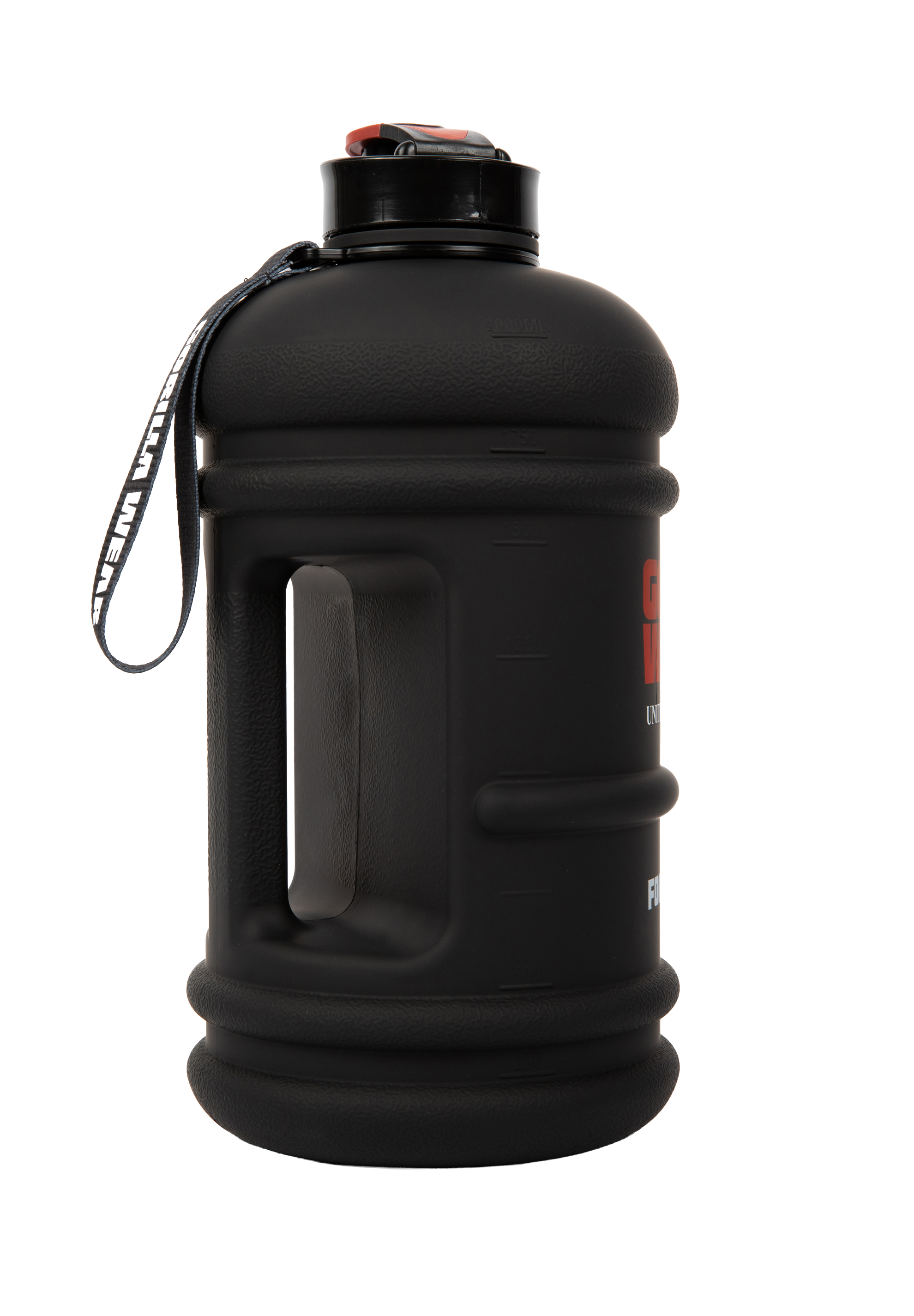 Gorilla Wear Water Jug 2.2L Shakers & Bottles Black
