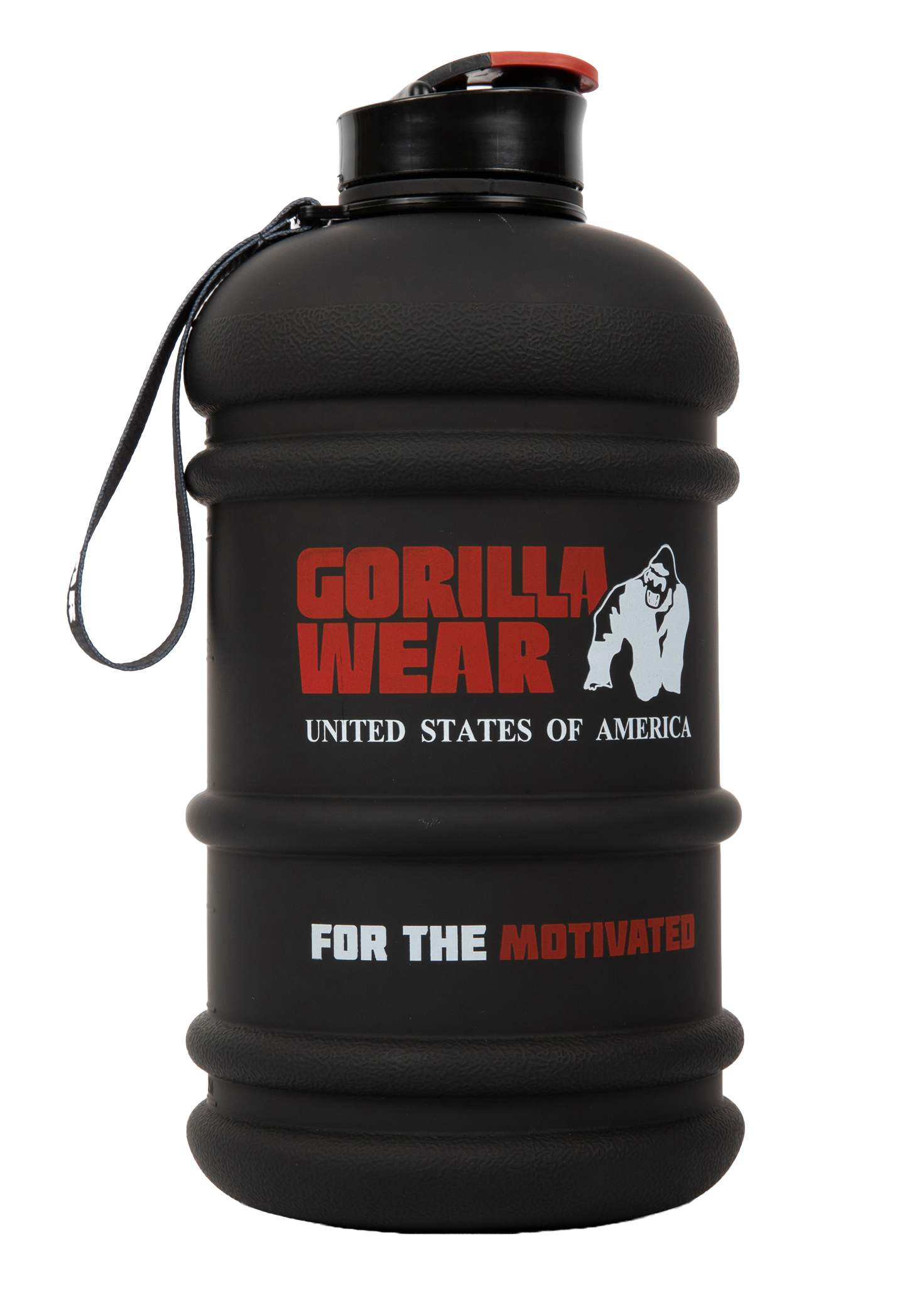 Gorilla Wear Water Jug 2.2L Shakers & Bottles Black