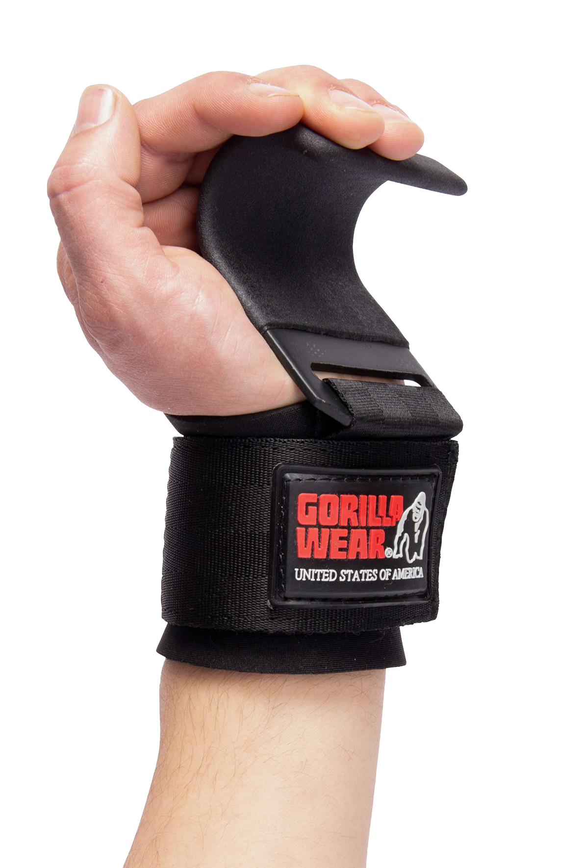 Gorilla Wear Weight Lifting Hooks Lifting Straps & Wraps Black