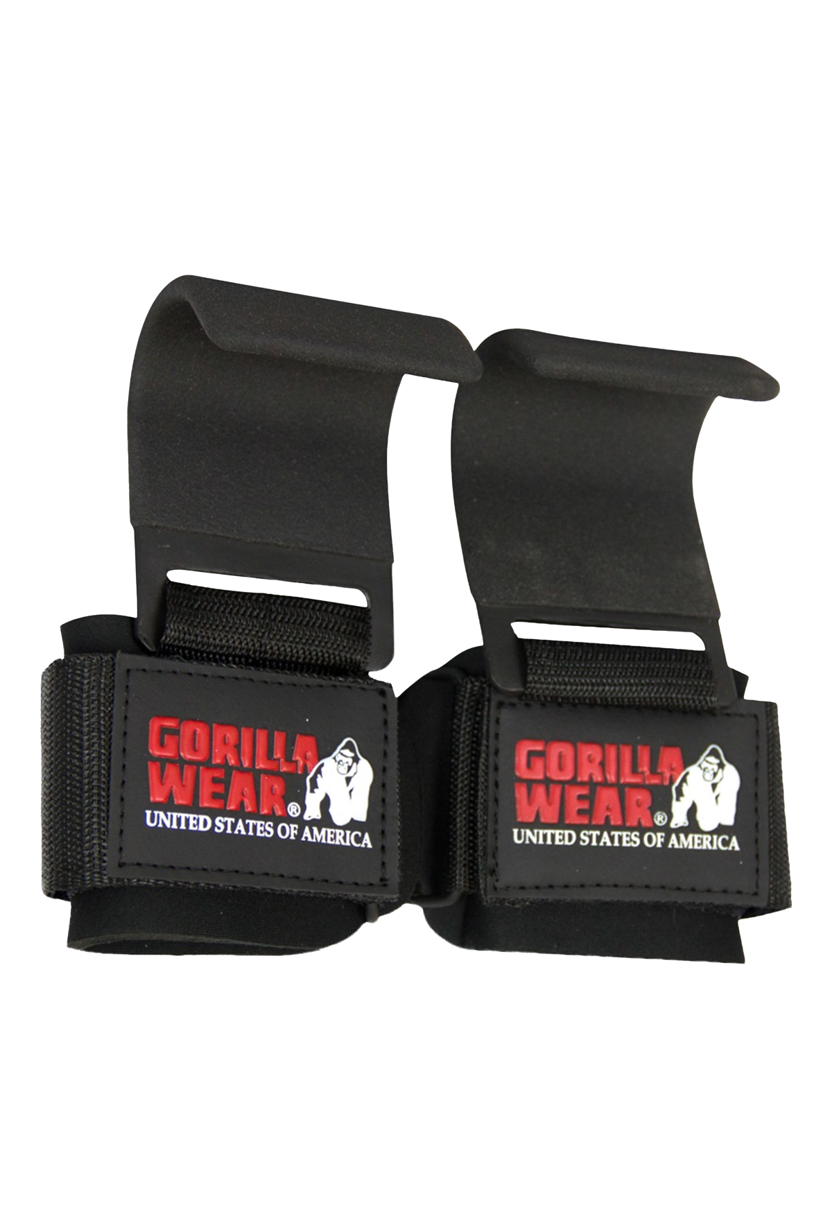 Gorilla Wear Weight Lifting Hooks Lifting Straps & Wraps Black
