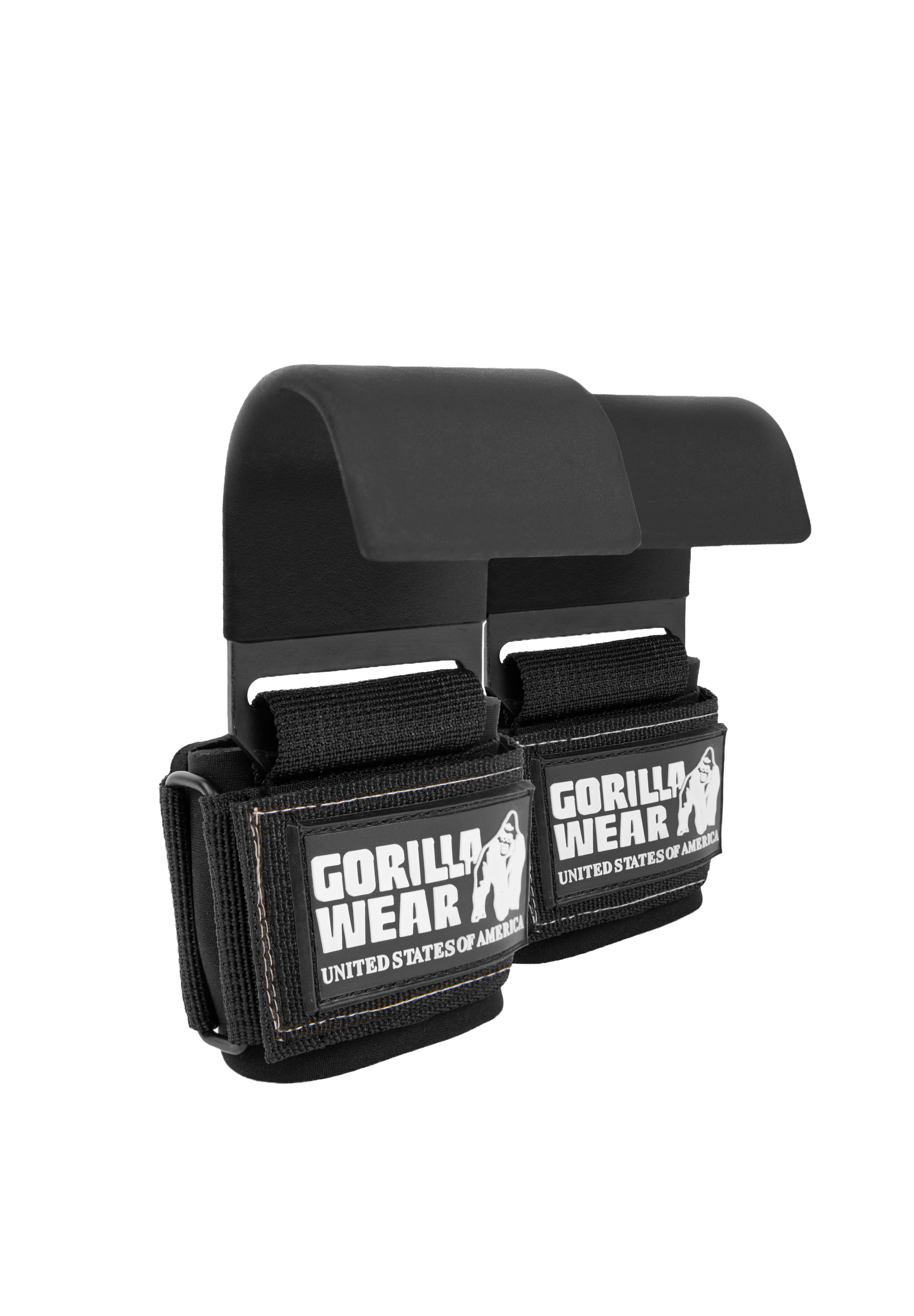 Gorilla Wear Weight Lifting Hooks Lifting Straps & Wraps Black/White