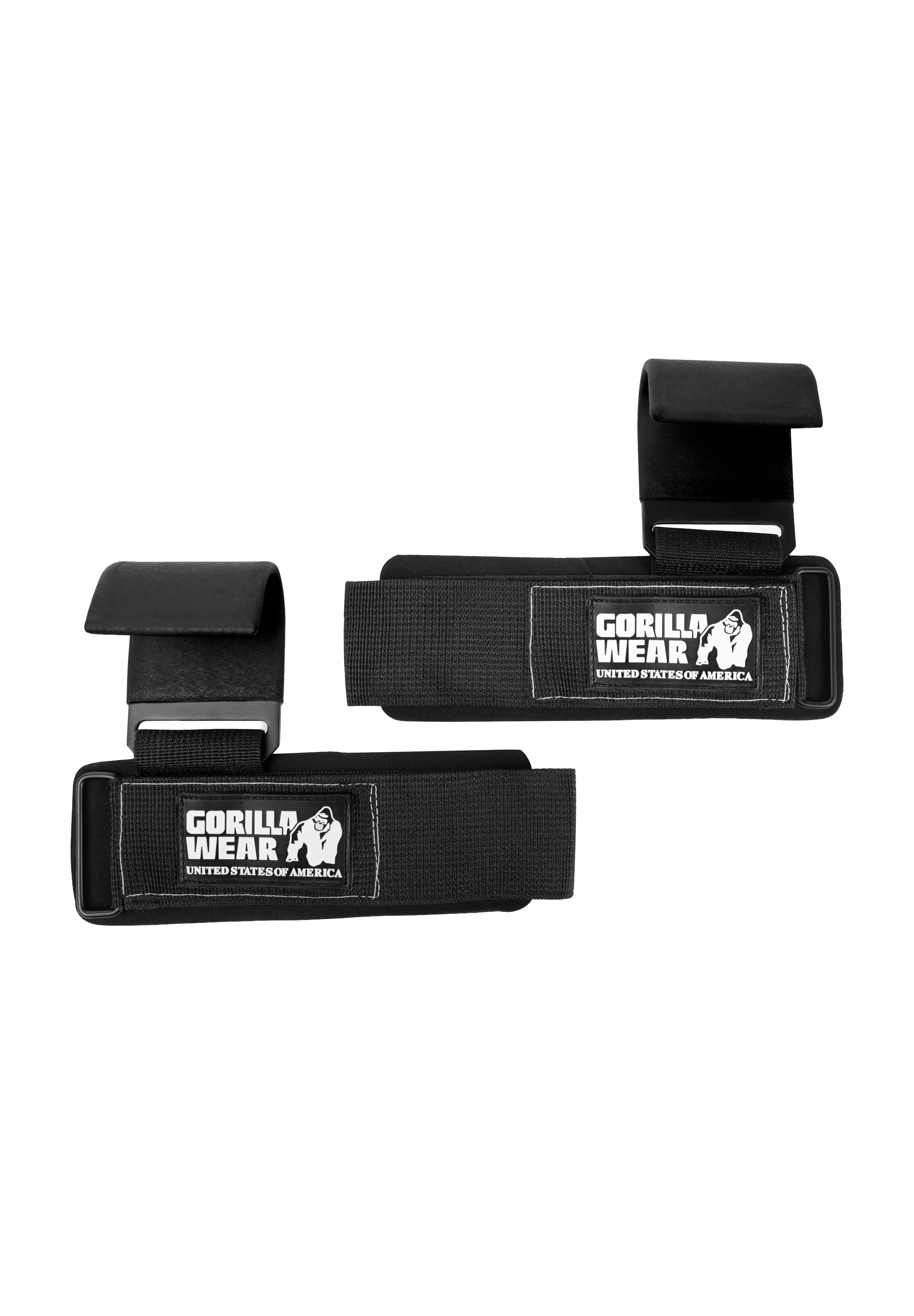 Gorilla Wear Weight Lifting Hooks Lifting Straps & Wraps Black/White