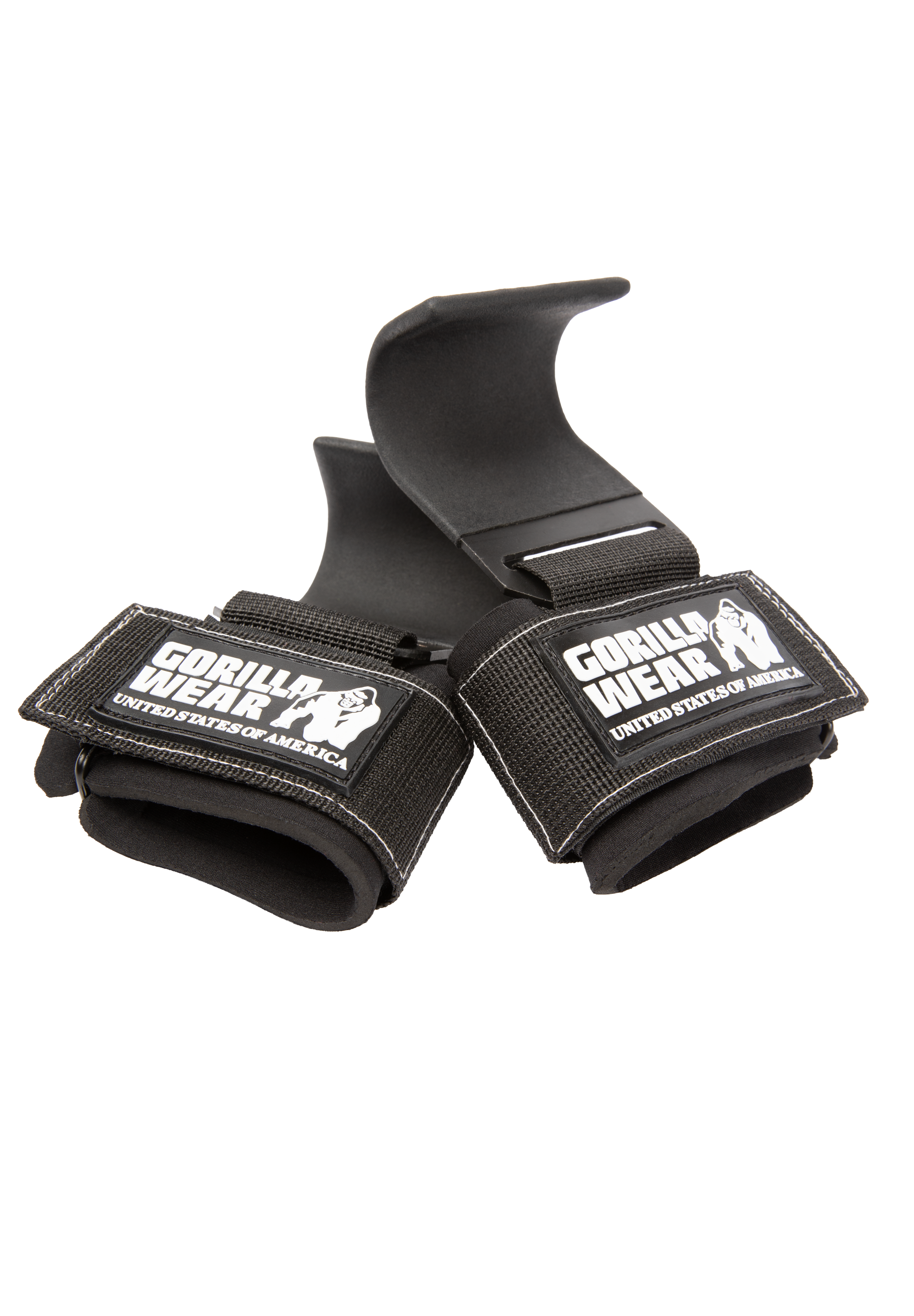 Gorilla Wear Weight Lifting Hooks Lifting Straps & Wraps Black/White